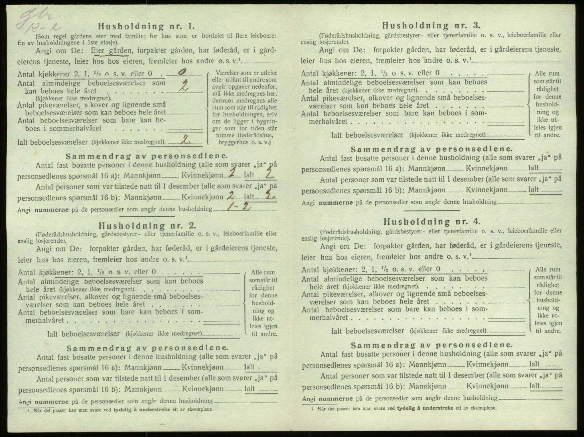 SAB, 1920 census for Davik, 1920, p. 144