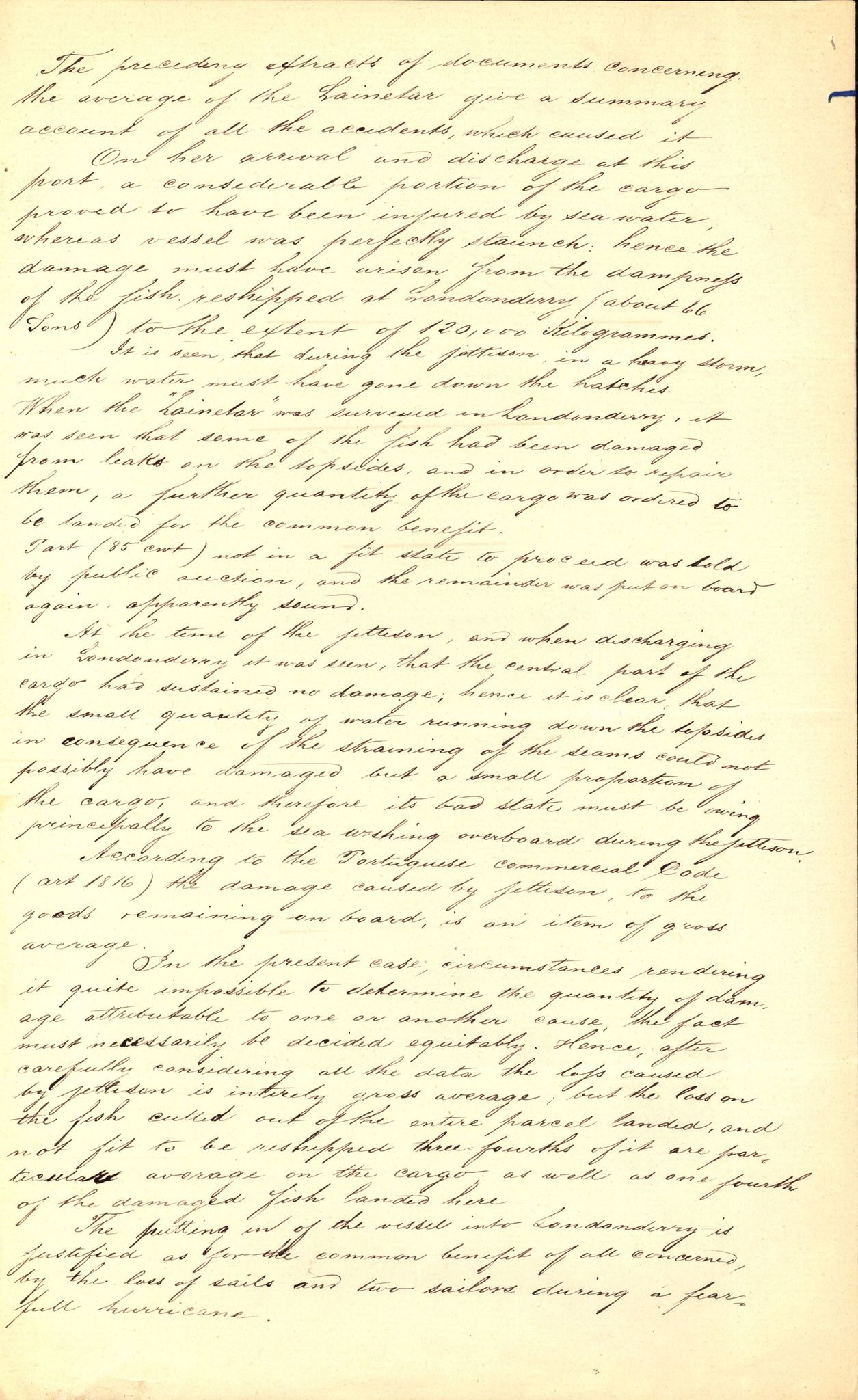 Pa 63 - Østlandske skibsassuranceforening, VEMU/A-1079/G/Ga/L0015/0001: Havaridokumenter / Borrestad, BertHA Rød, Lainetar, Laura, 1882, p. 29