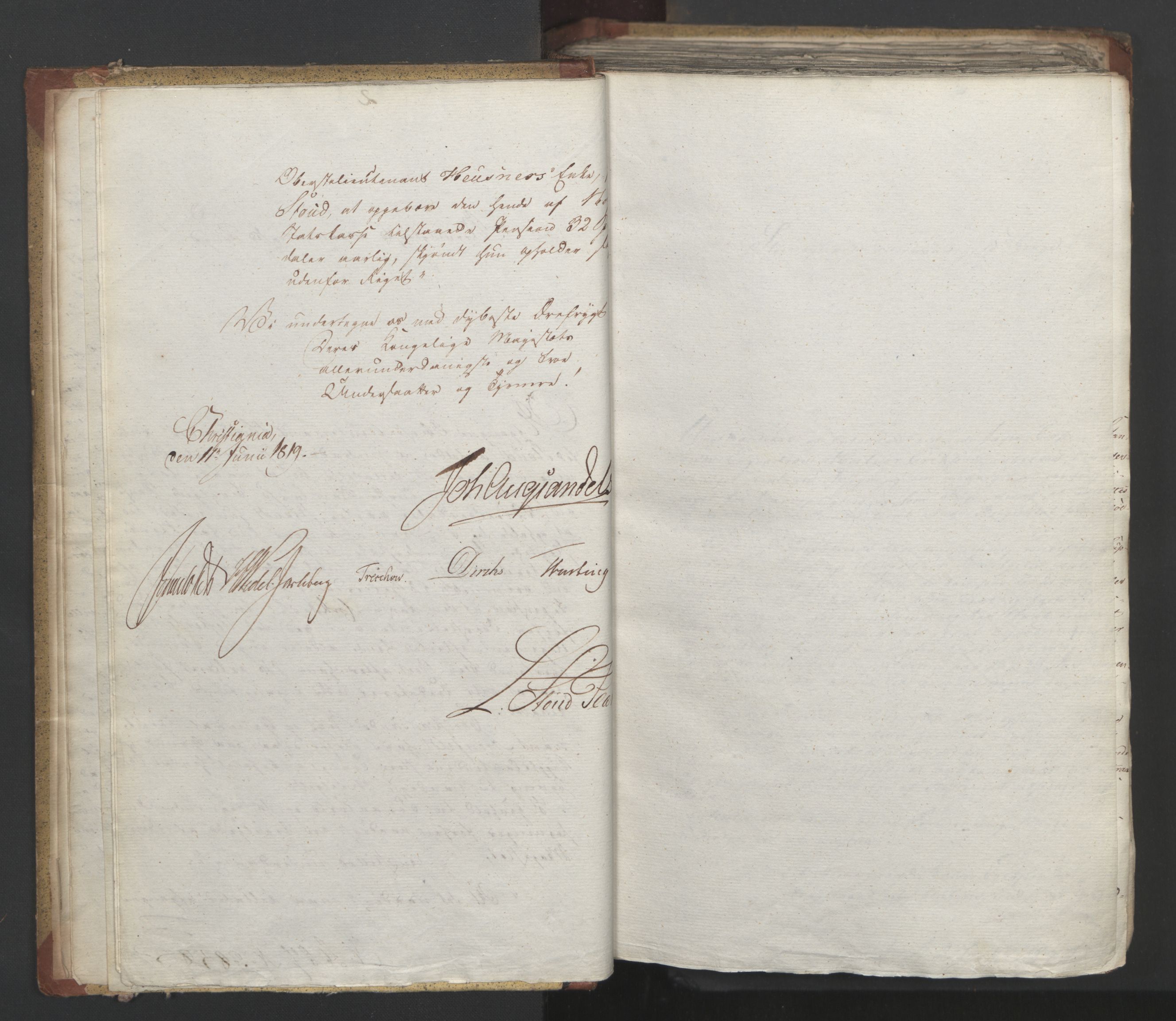 Statsrådsavdelingen i Stockholm, AV/RA-S-1003/D/Da/L0019: Regjeringsinnstillinger nr. 3856-4052, 1819, p. 10