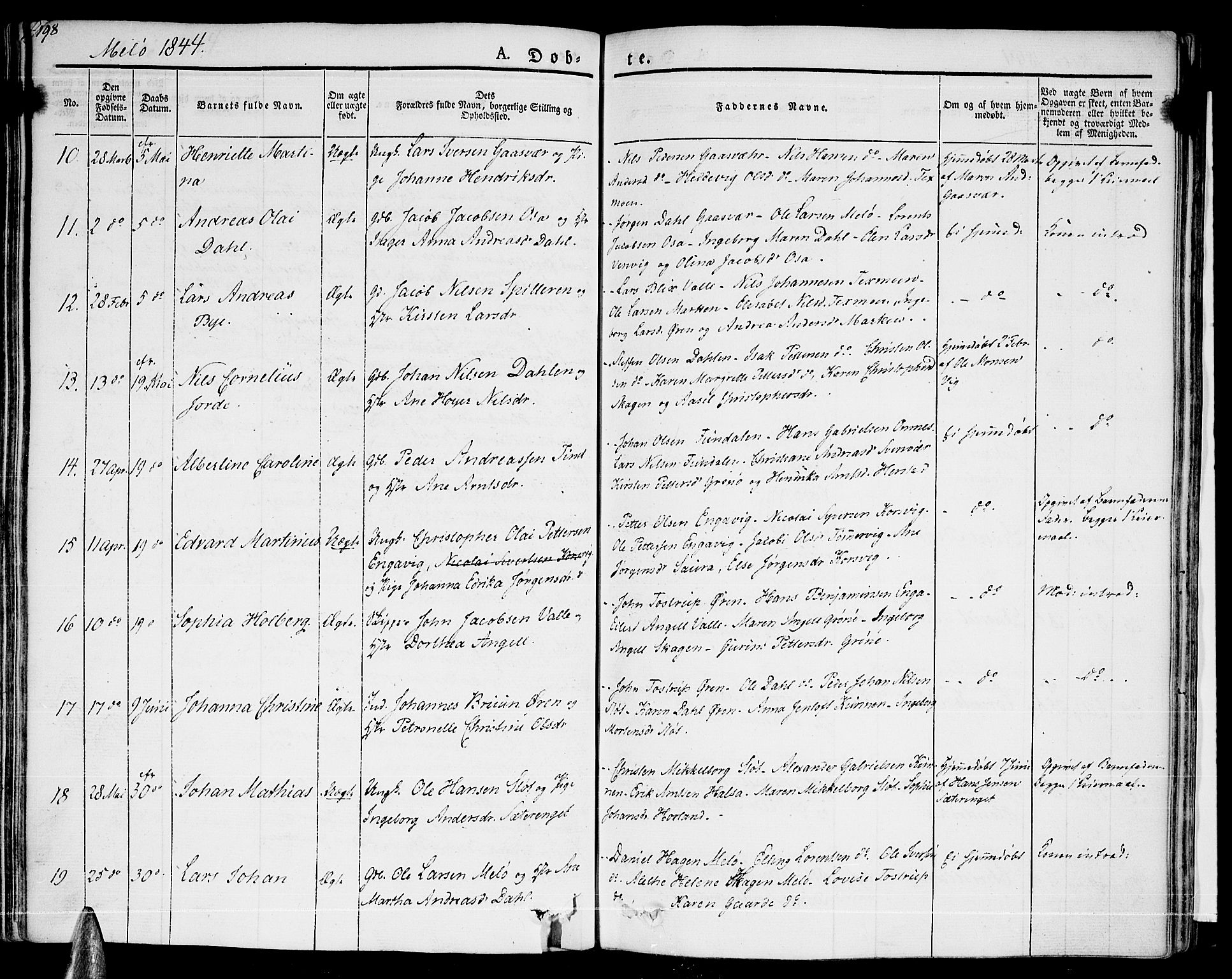 Ministerialprotokoller, klokkerbøker og fødselsregistre - Nordland, SAT/A-1459/841/L0598: Parish register (official) no. 841A06 /2, 1825-1844, p. 197