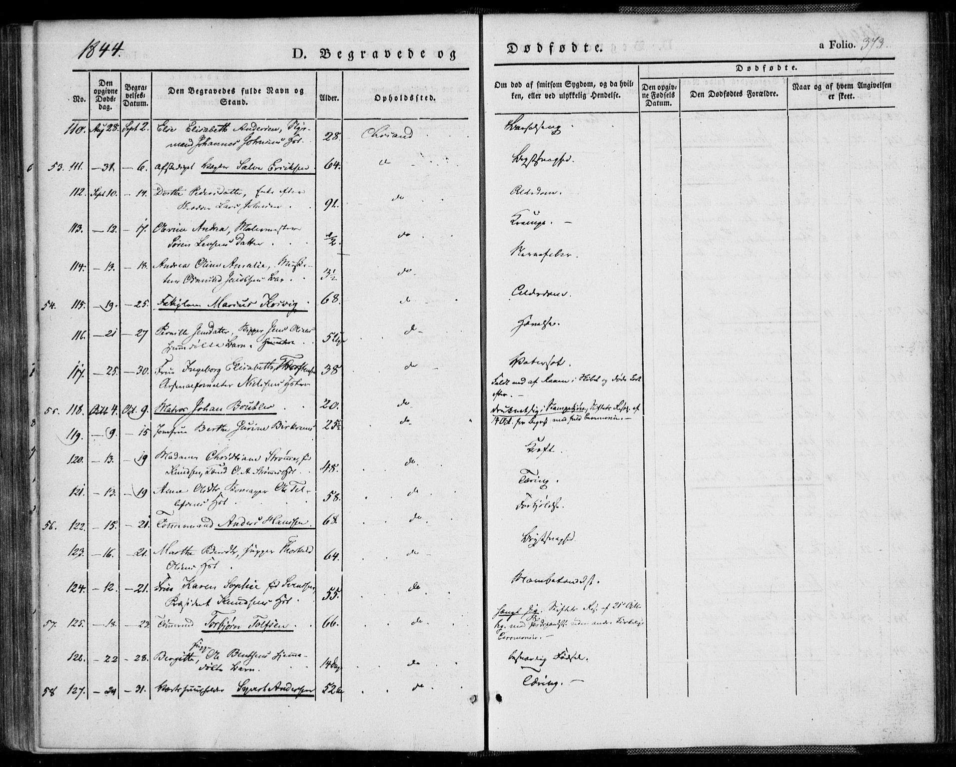 Kristiansand domprosti, AV/SAK-1112-0006/F/Fa/L0013: Parish register (official) no. A 13, 1842-1851, p. 373