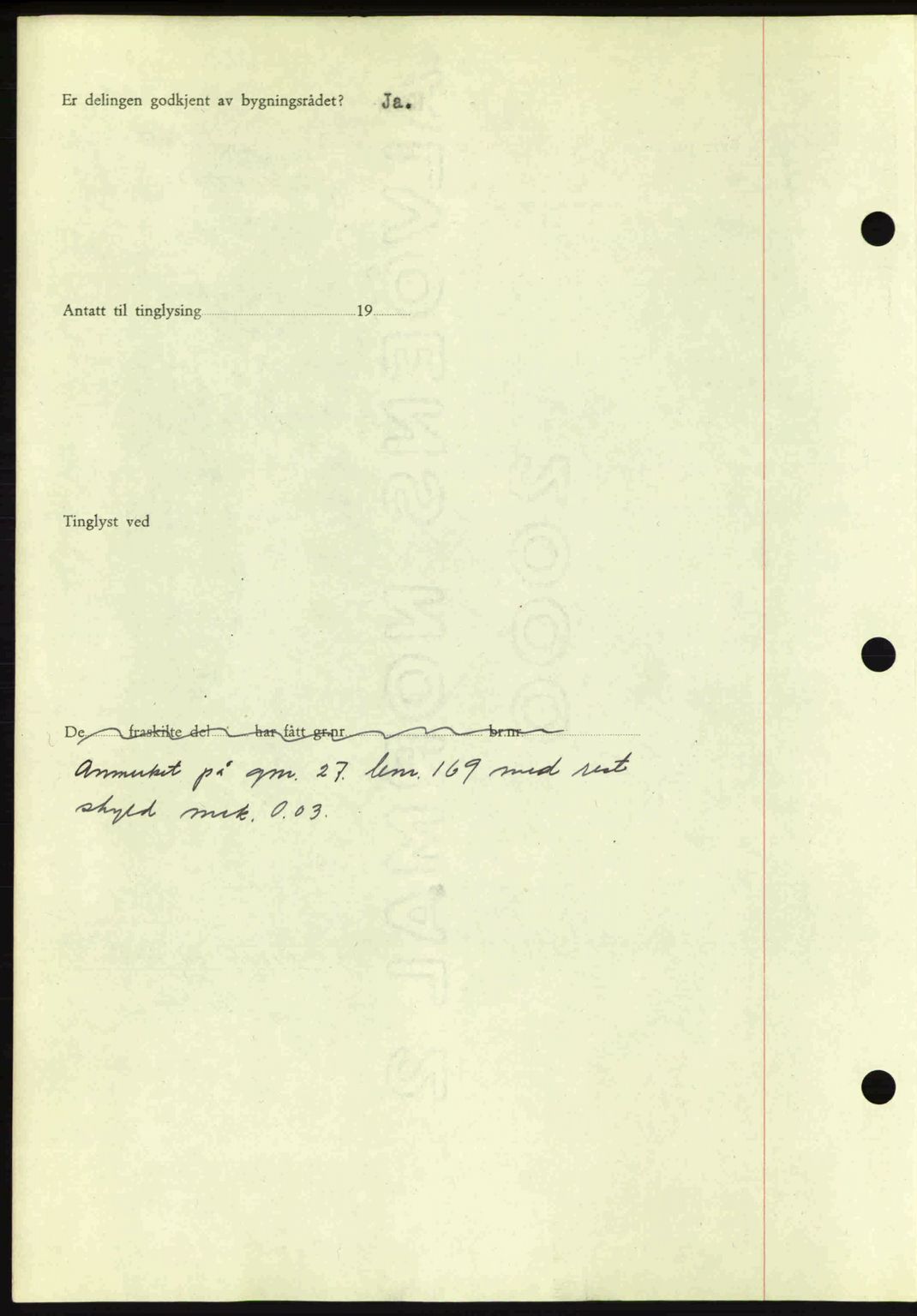 Romsdal sorenskriveri, AV/SAT-A-4149/1/2/2C: Mortgage book no. A15, 1943-1944, Diary no: : 1838/1943