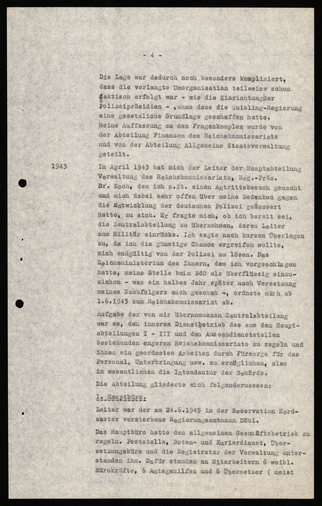 Forsvaret, Forsvarets overkommando II, AV/RA-RAFA-3915/D/Db/L0035: CI Questionaires. Tyske okkupasjonsstyrker i Norge. Tyskere., 1945-1946, p. 35