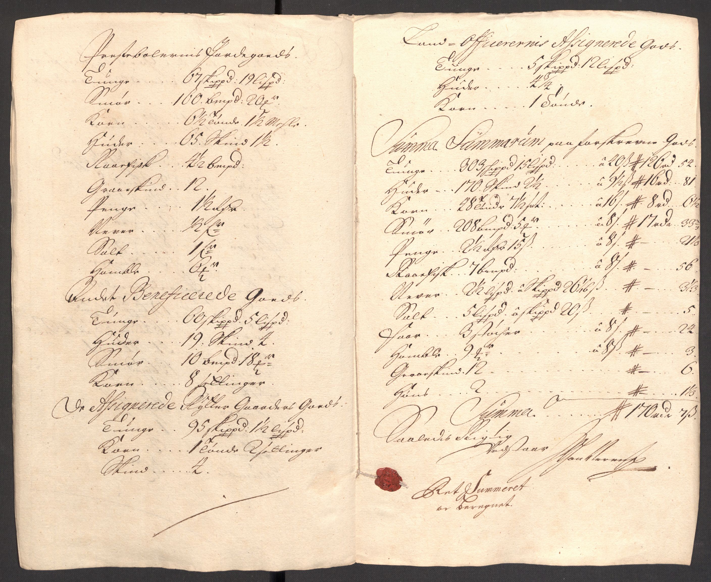 Rentekammeret inntil 1814, Reviderte regnskaper, Fogderegnskap, AV/RA-EA-4092/R18/L1308: Fogderegnskap Hadeland, Toten og Valdres, 1711, p. 466