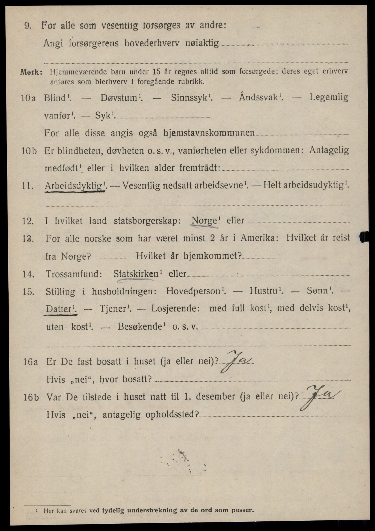 SAT, 1920 census for Hjørundfjord, 1920, p. 2838