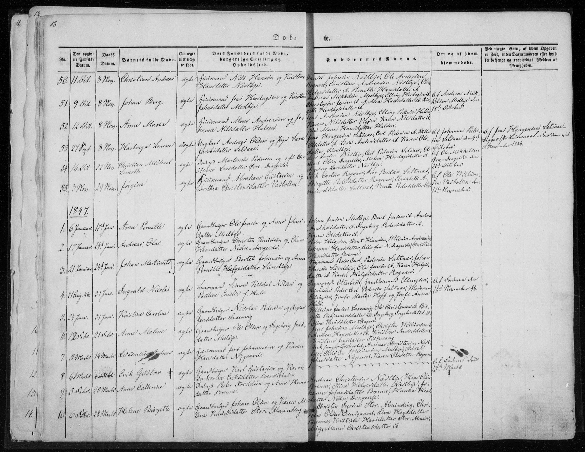 Ministerialprotokoller, klokkerbøker og fødselsregistre - Nordland, SAT/A-1459/847/L0666: Parish register (official) no. 847A06, 1842-1871, p. 18