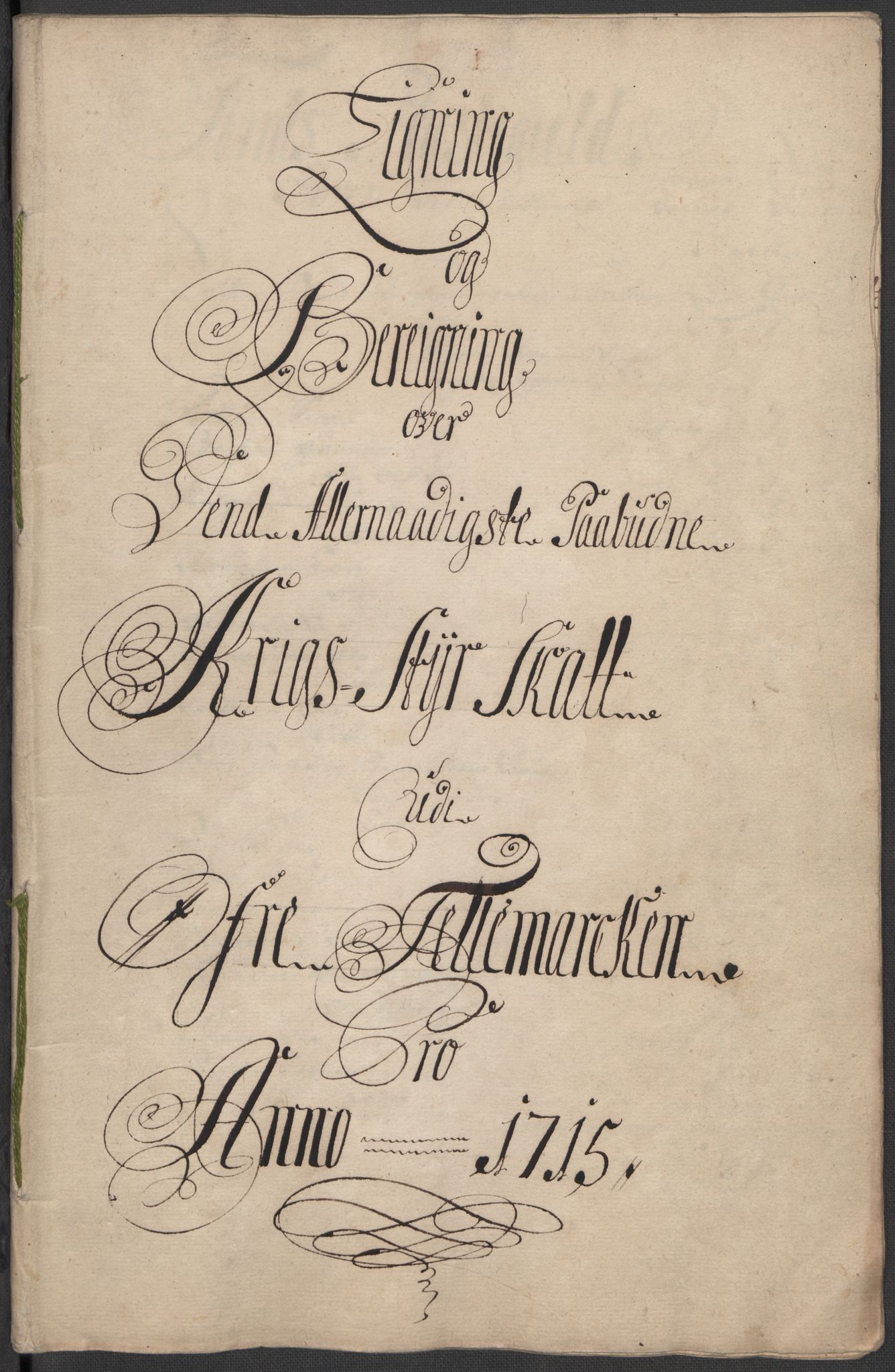 Rentekammeret inntil 1814, Reviderte regnskaper, Fogderegnskap, AV/RA-EA-4092/R36/L2127: Fogderegnskap Øvre og Nedre Telemark og Bamble, 1715, p. 107