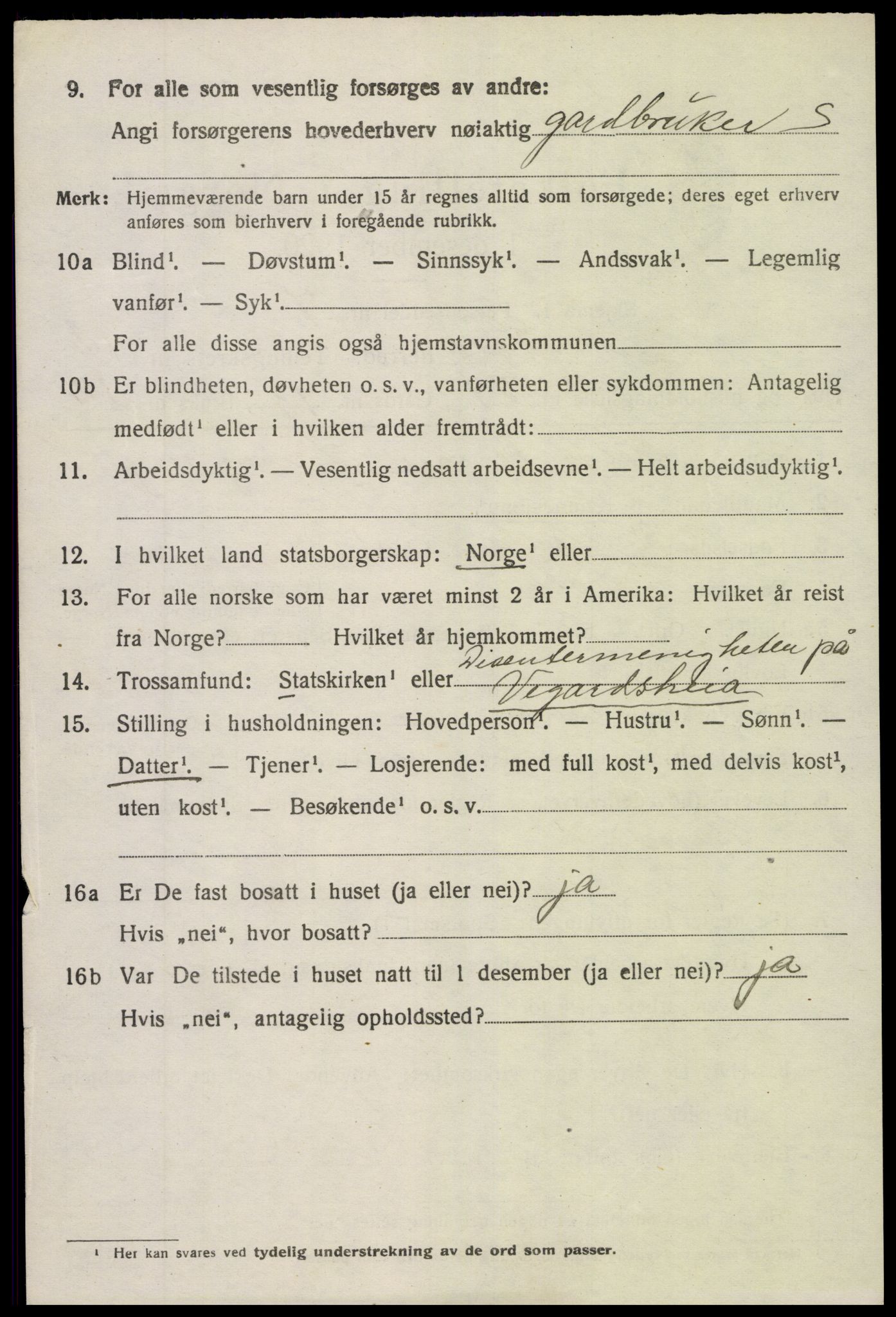 SAK, 1920 census for Holt, 1920, p. 8377