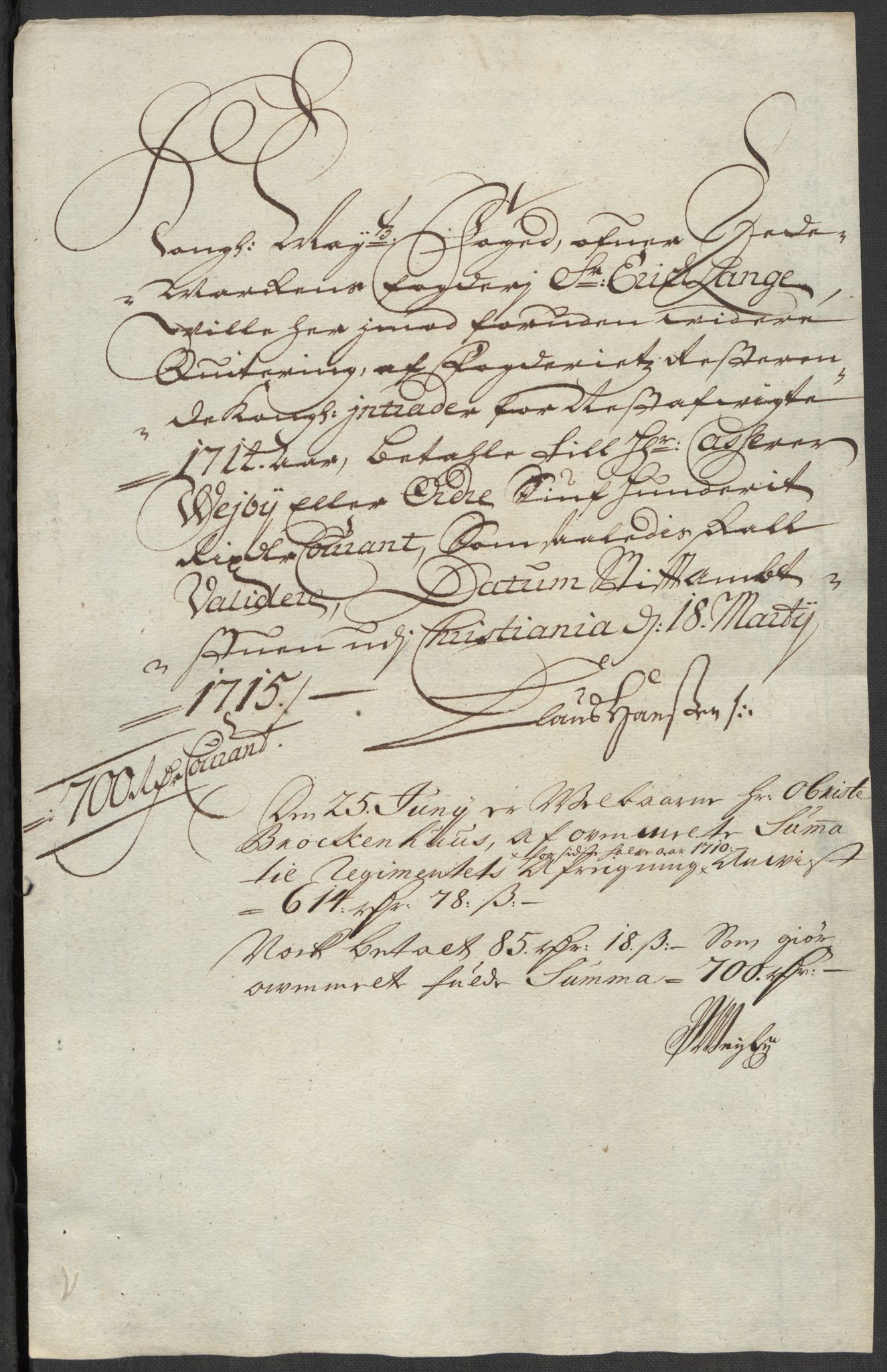 Rentekammeret inntil 1814, Reviderte regnskaper, Fogderegnskap, AV/RA-EA-4092/R16/L1054: Fogderegnskap Hedmark, 1715, p. 65