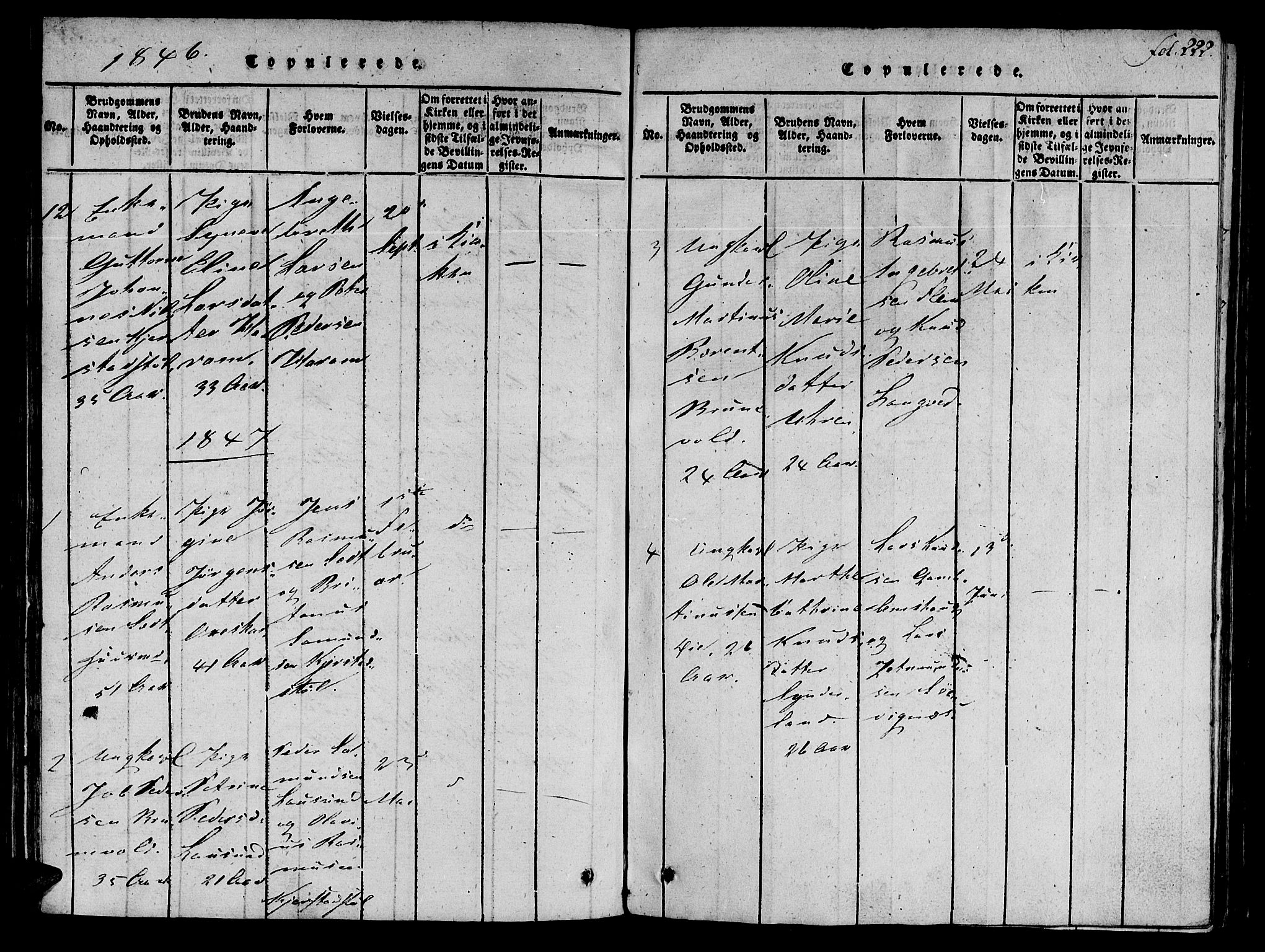 Ministerialprotokoller, klokkerbøker og fødselsregistre - Møre og Romsdal, SAT/A-1454/536/L0495: Parish register (official) no. 536A04, 1818-1847, p. 222