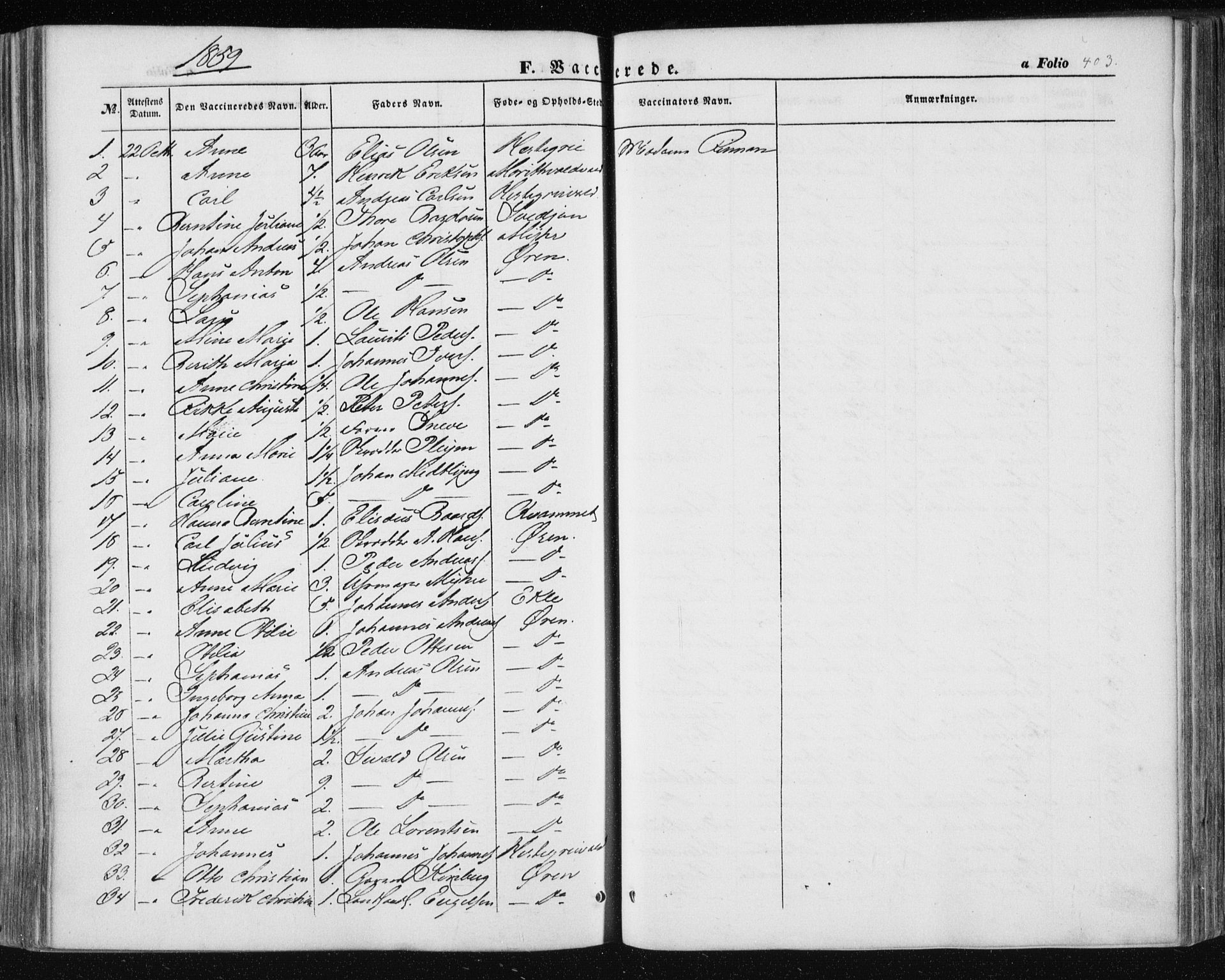 Ministerialprotokoller, klokkerbøker og fødselsregistre - Nord-Trøndelag, SAT/A-1458/723/L0240: Parish register (official) no. 723A09, 1852-1860, p. 403
