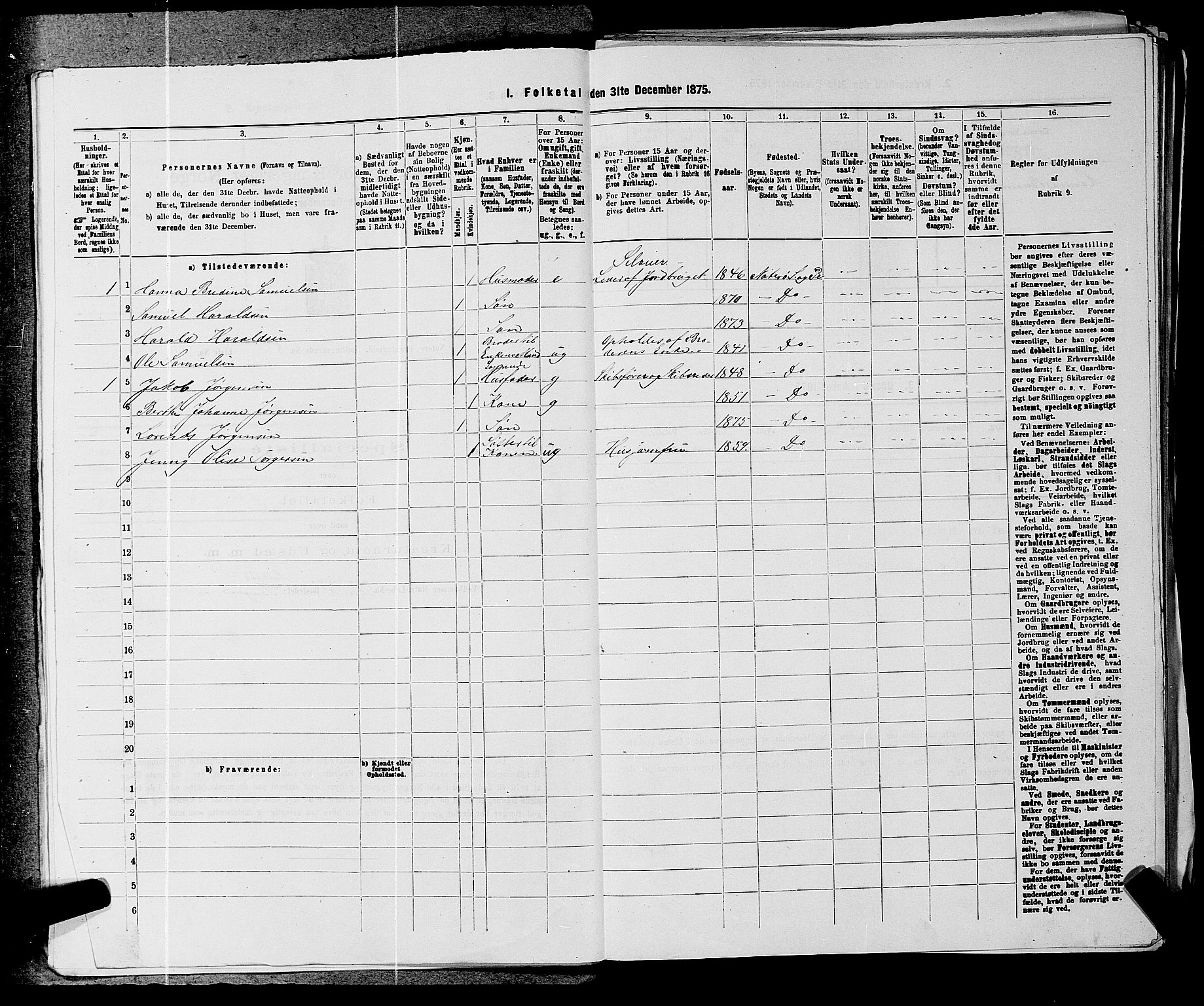 SAKO, 1875 census for 0722P Nøtterøy, 1875, p. 1547