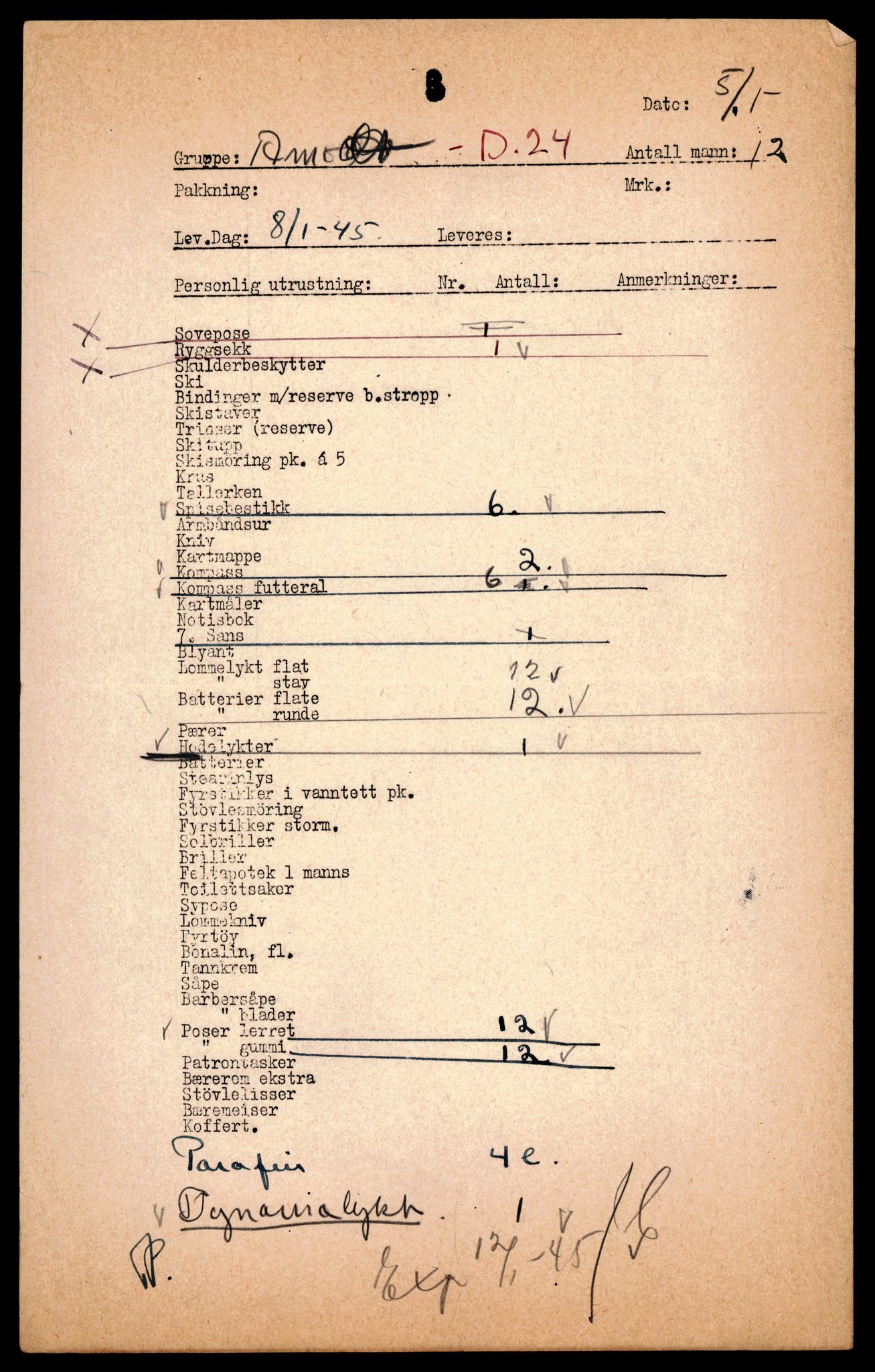 Forsvarets Overkommando. 2 kontor. Arkiv 11.4. Spredte tyske arkivsaker, AV/RA-RAFA-7031/D/Dar/Darc/L0019: FO.II, 1945, p. 9