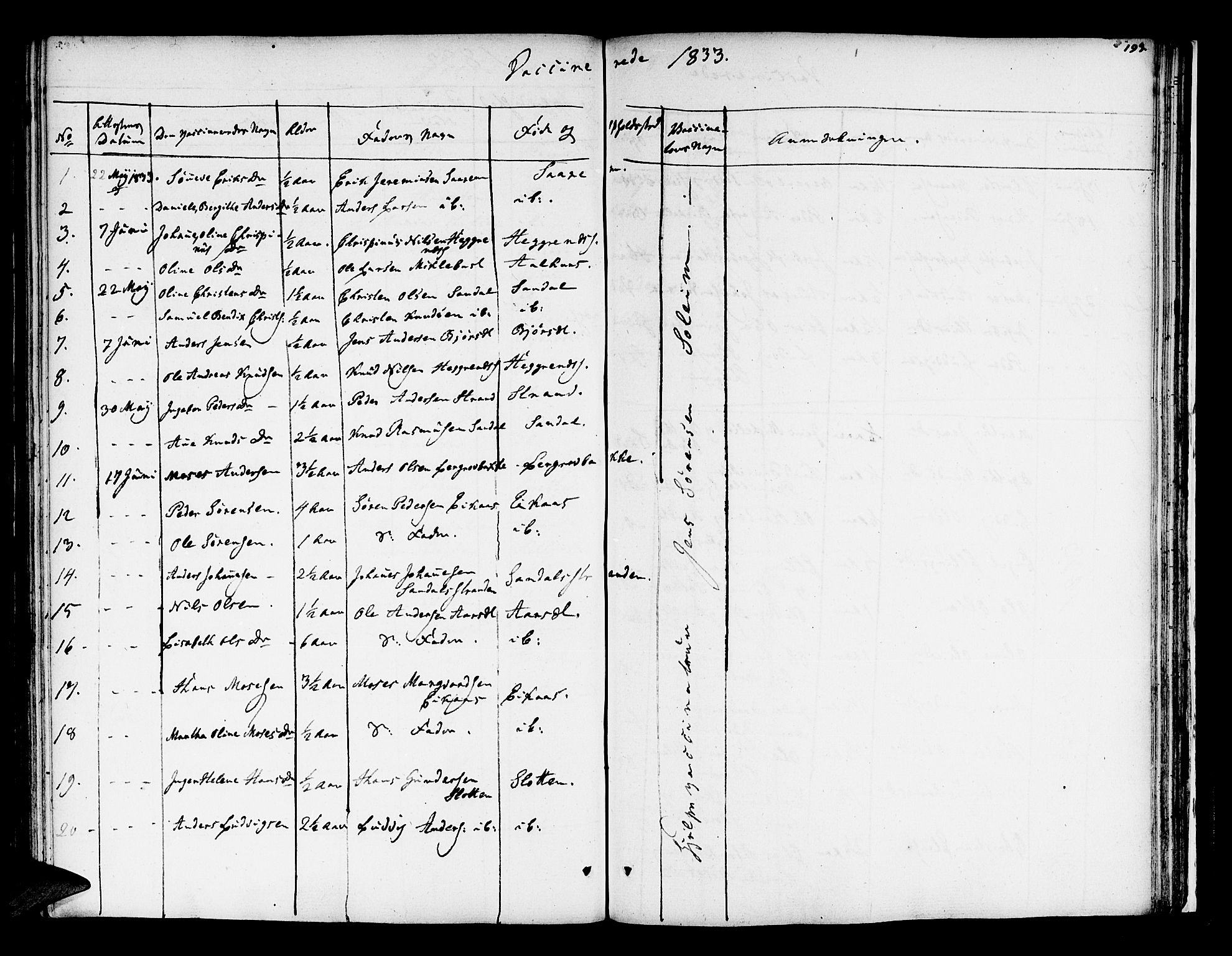Jølster sokneprestembete, SAB/A-80701/H/Haa/Haaa/L0008: Parish register (official) no. A 8, 1821-1833, p. 193