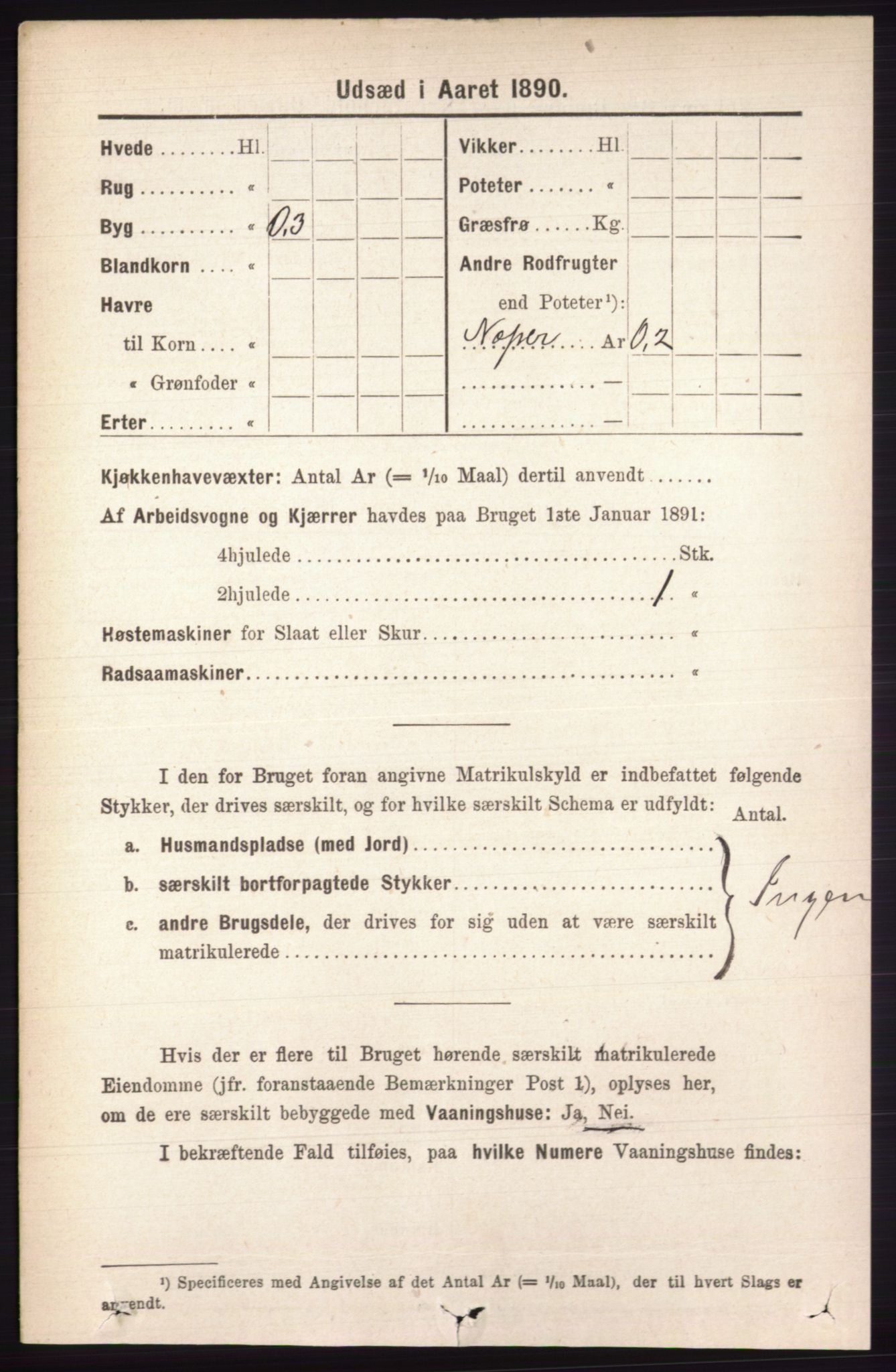 RA, 1891 census for 0438 Lille Elvedalen, 1891, p. 4643