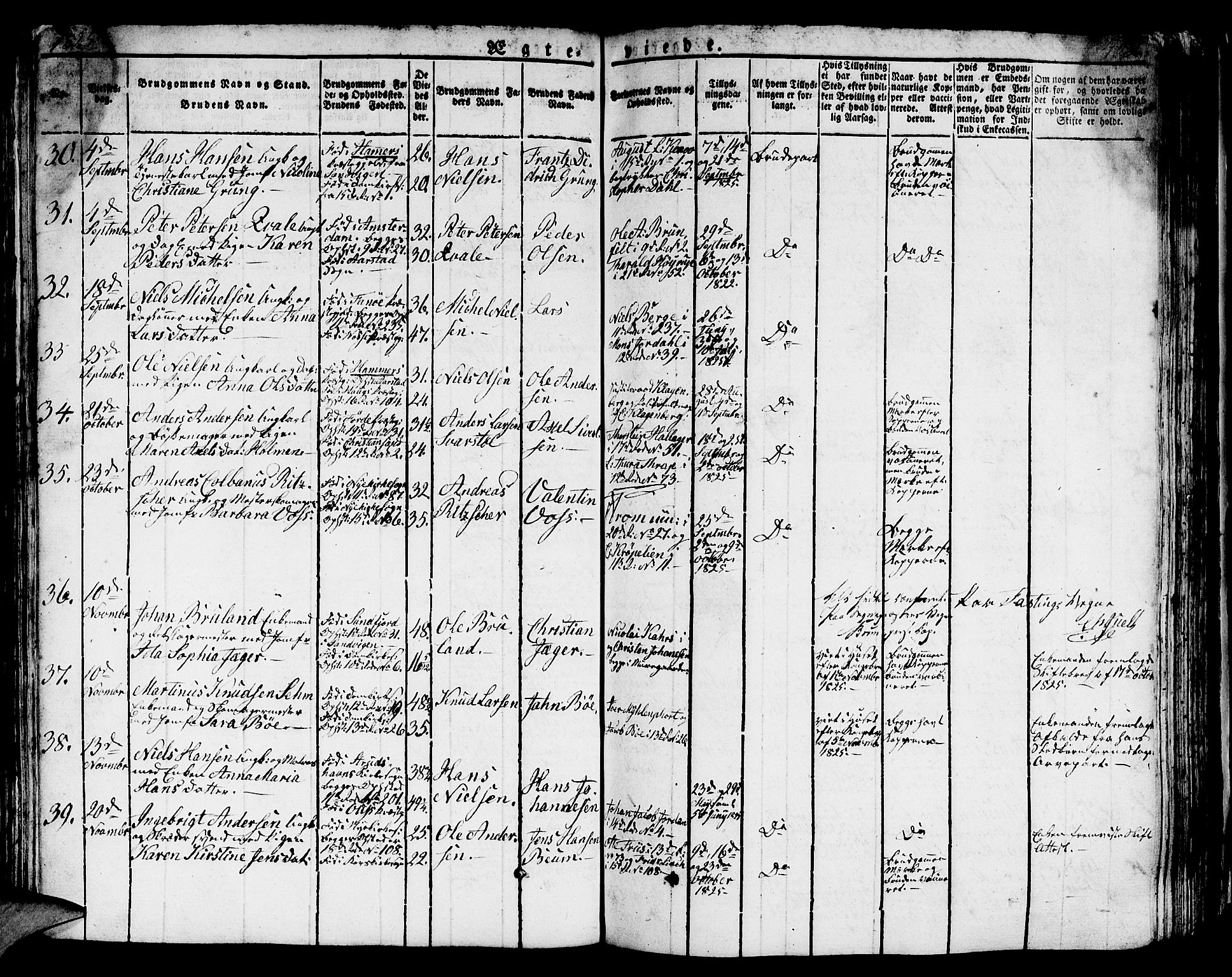 Domkirken sokneprestembete, SAB/A-74801/H/Hab/L0002: Parish register (copy) no. A 2, 1821-1839, p. 404
