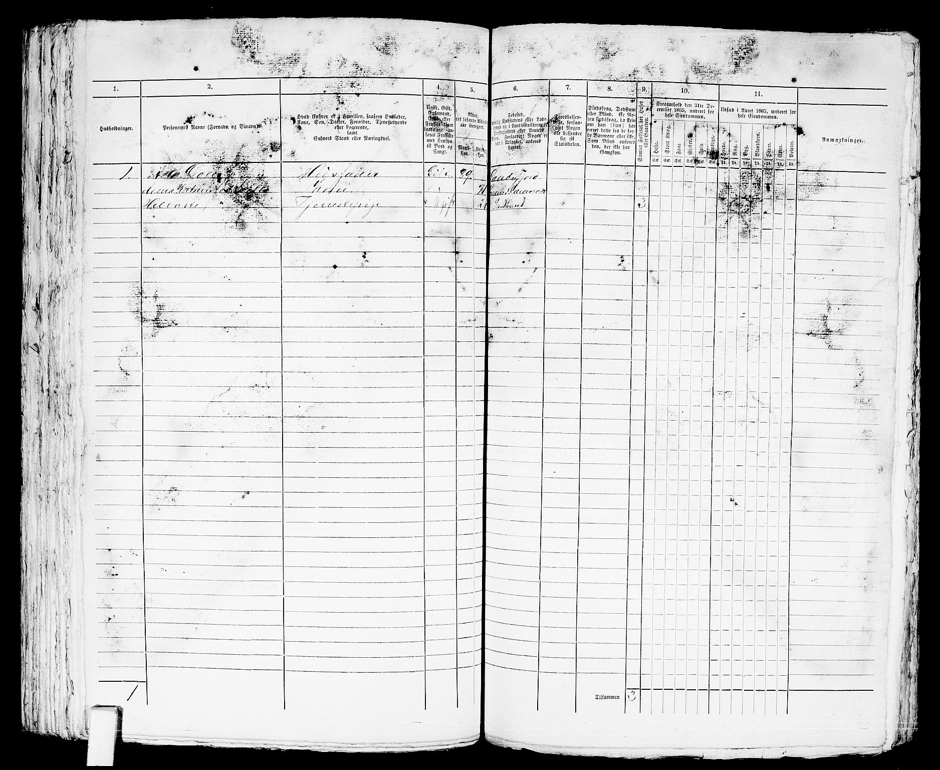 RA, 1865 census for Sandeherred/Sandefjord, 1865, p. 208