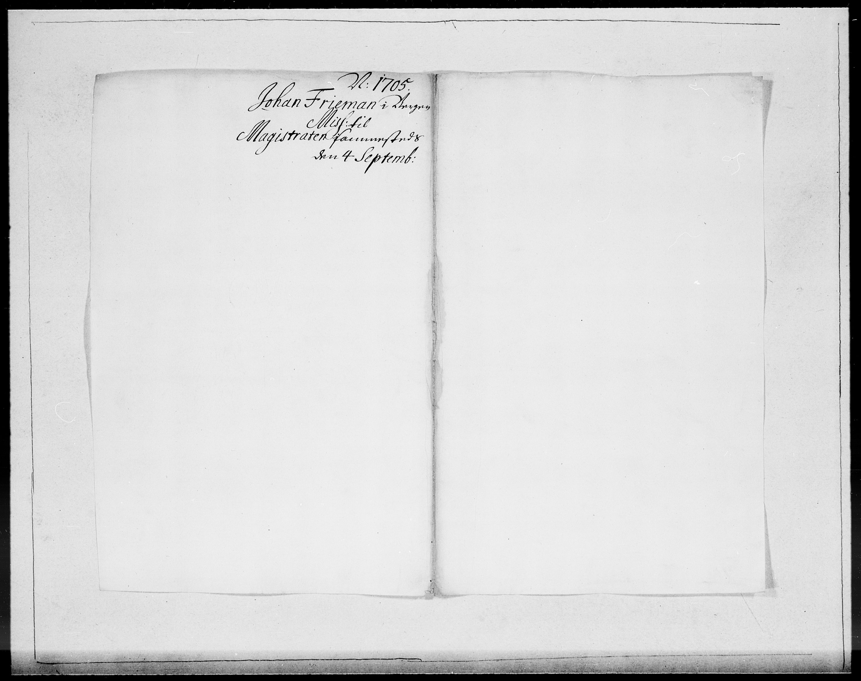 Danske Kanselli 1572-1799, AV/RA-EA-3023/F/Fc/Fcc/Fcca/L0059: Norske innlegg 1572-1799, 1705, p. 2
