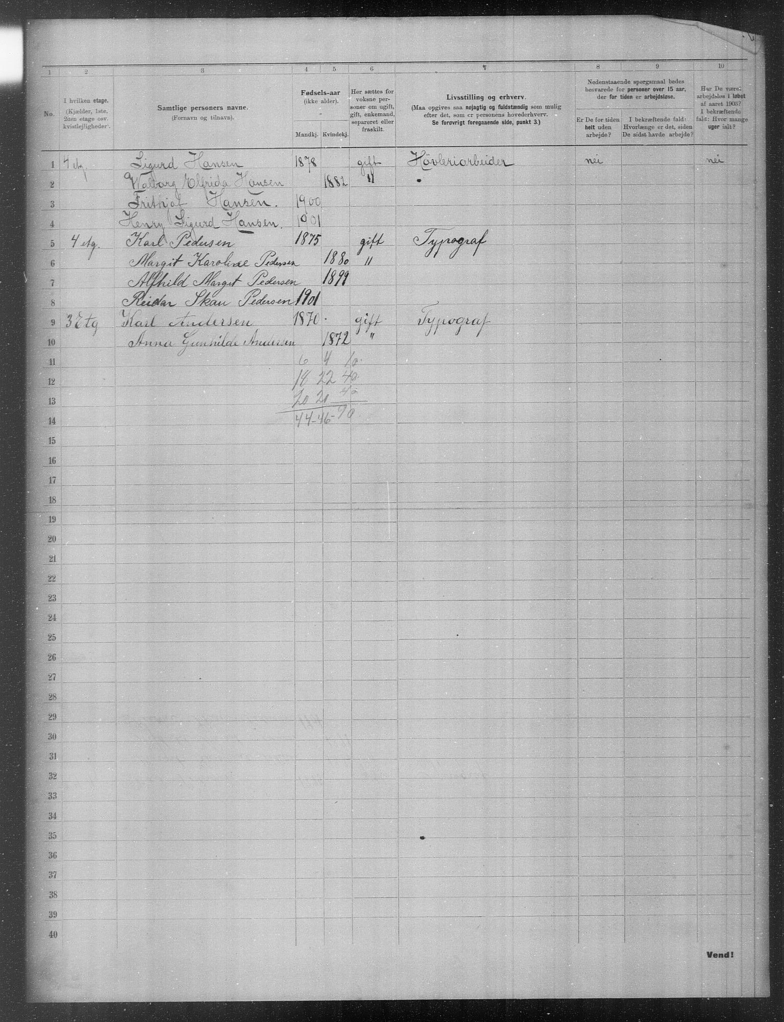 OBA, Municipal Census 1903 for Kristiania, 1903, p. 16353