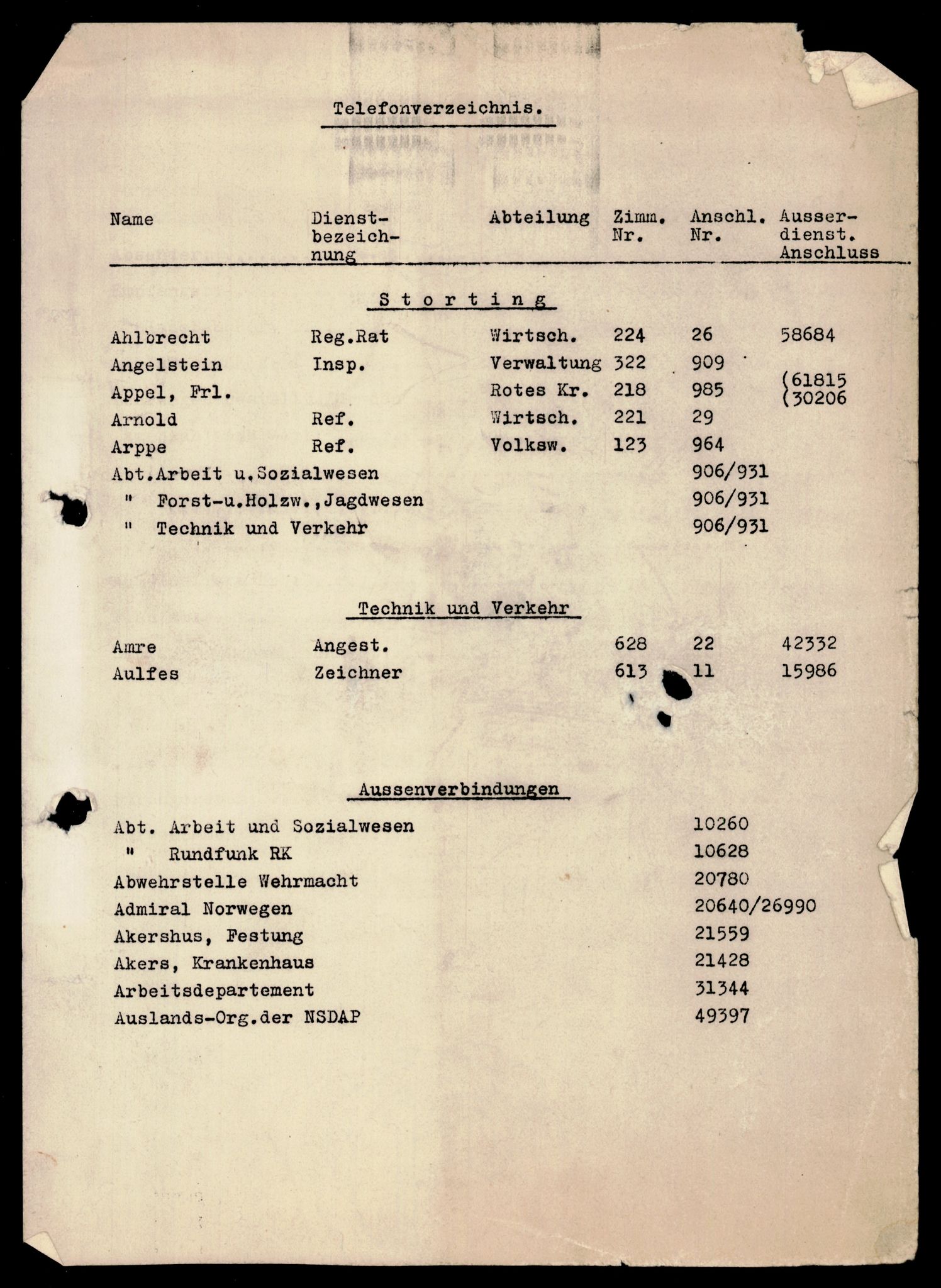 Forsvarets Overkommando. 2 kontor. Arkiv 11.4. Spredte tyske arkivsaker, AV/RA-RAFA-7031/D/Dar/Darb/L0005: Reichskommissariat., 1940-1945, p. 126