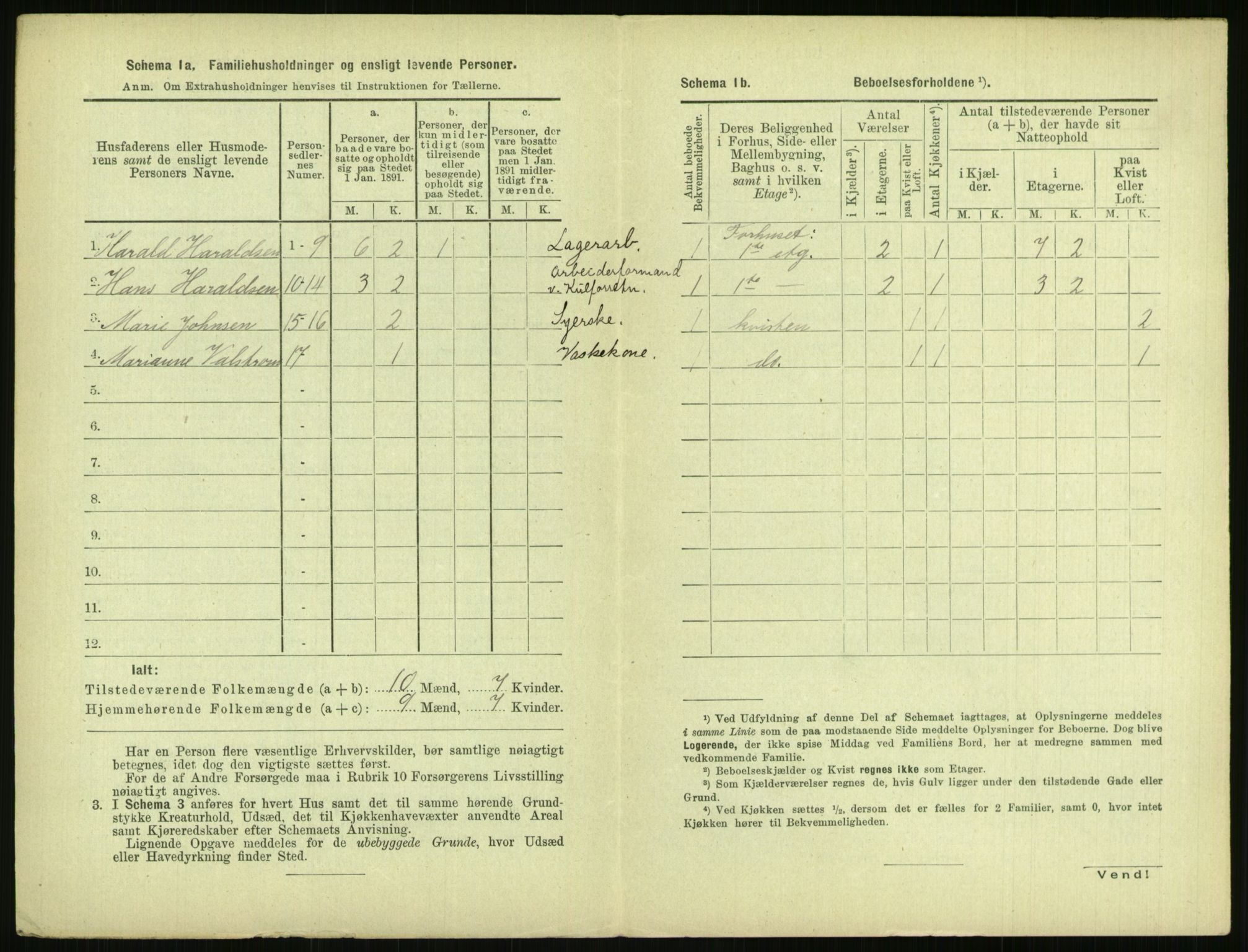 RA, 1891 census for 0806 Skien, 1891, p. 275