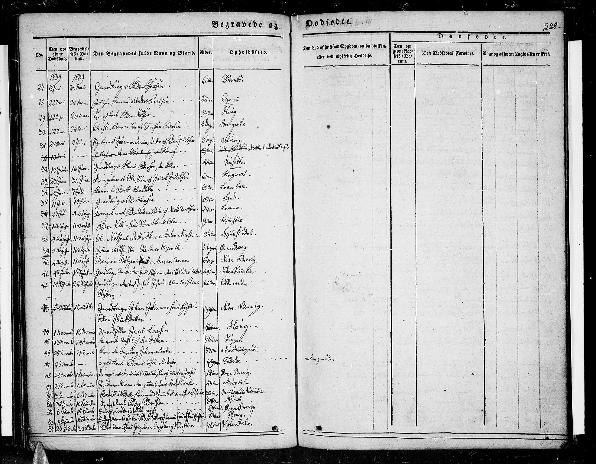 Ministerialprotokoller, klokkerbøker og fødselsregistre - Nordland, AV/SAT-A-1459/852/L0737: Parish register (official) no. 852A07, 1833-1849, p. 228