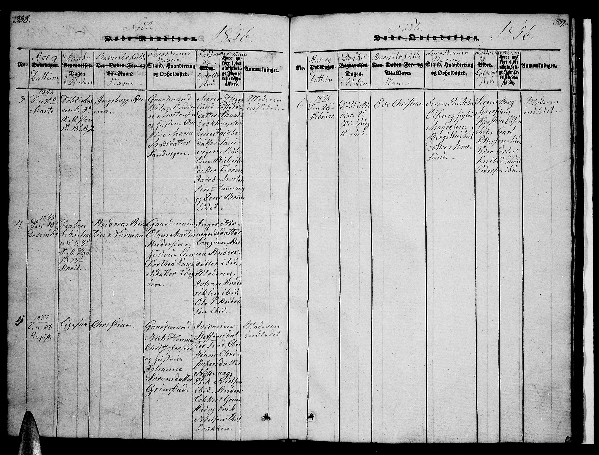 Ministerialprotokoller, klokkerbøker og fødselsregistre - Nordland, AV/SAT-A-1459/891/L1312: Parish register (copy) no. 891C01, 1820-1856, p. 338-339