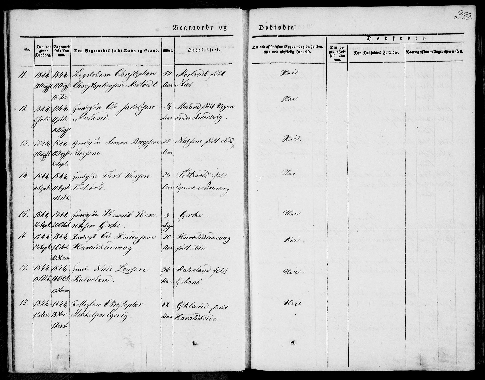 Skjold sokneprestkontor, AV/SAST-A-101847/H/Ha/Haa/L0006: Parish register (official) no. A 6.2, 1835-1858, p. 380