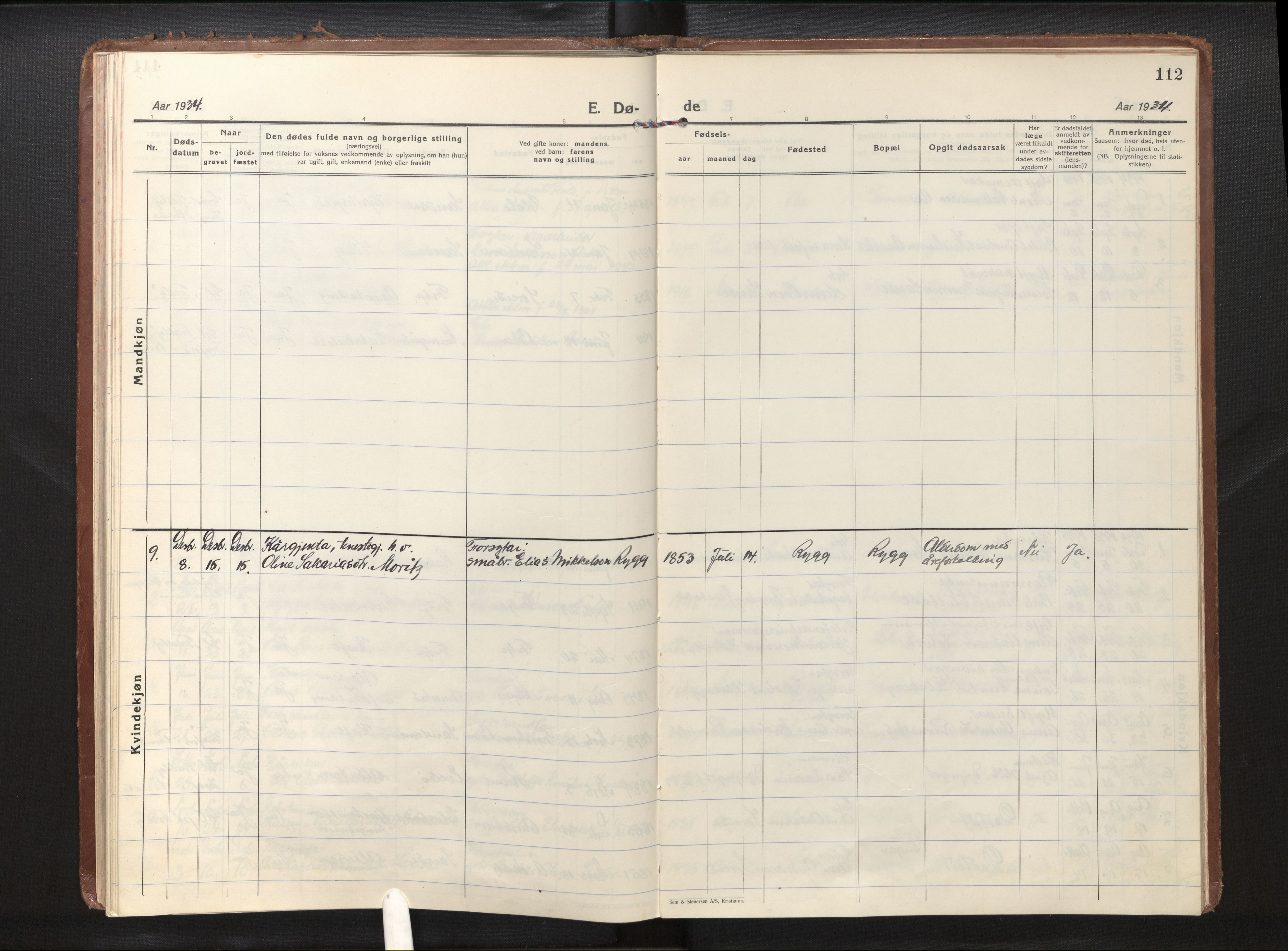 Gloppen sokneprestembete, AV/SAB-A-80101/H/Haa/Haad/L0003: Parish register (official) no. D 3, 1926-1950, p. 111b-112a