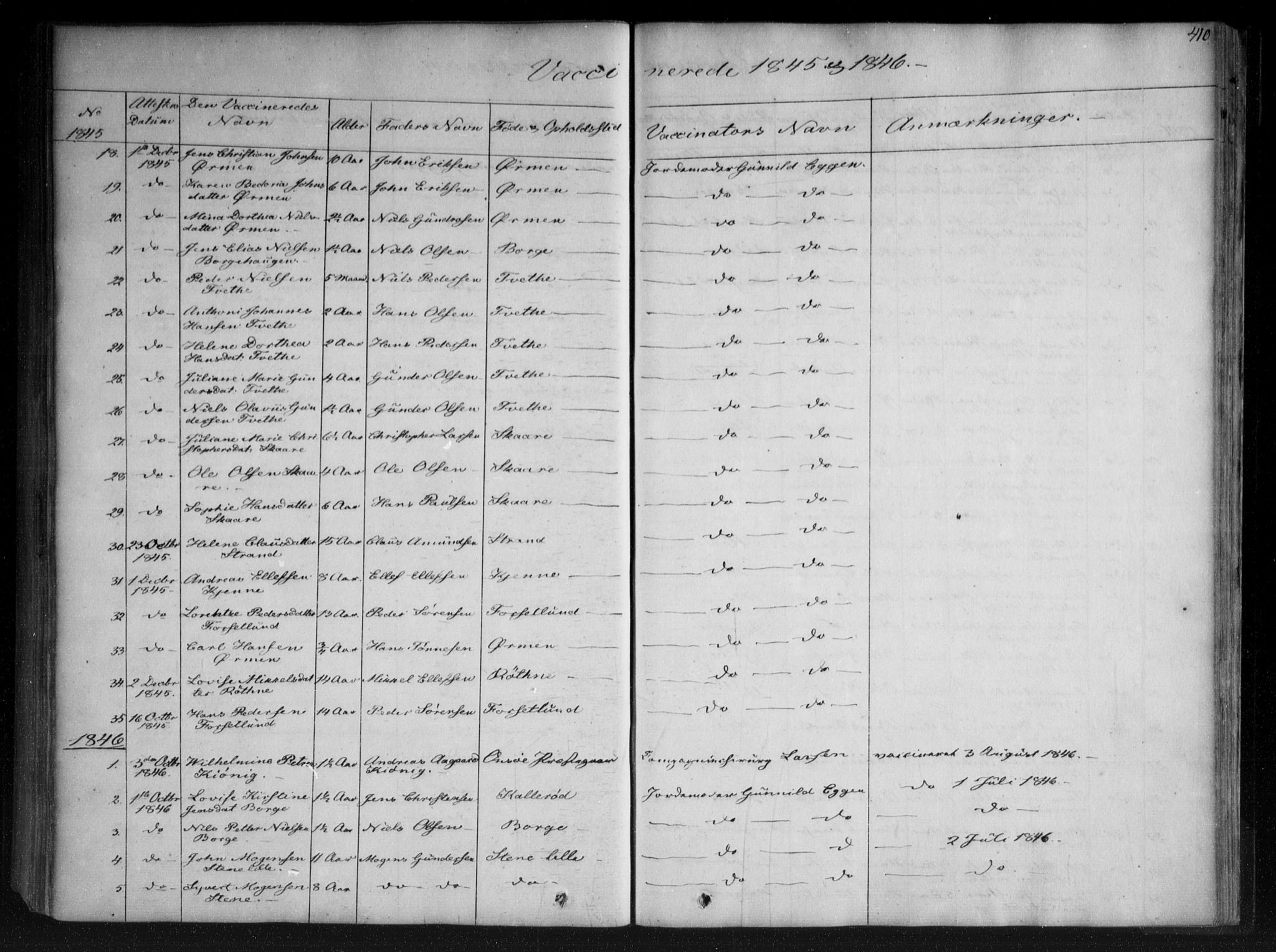 Onsøy prestekontor Kirkebøker, SAO/A-10914/F/Fa/L0003: Parish register (official) no. I 3, 1841-1860, p. 410