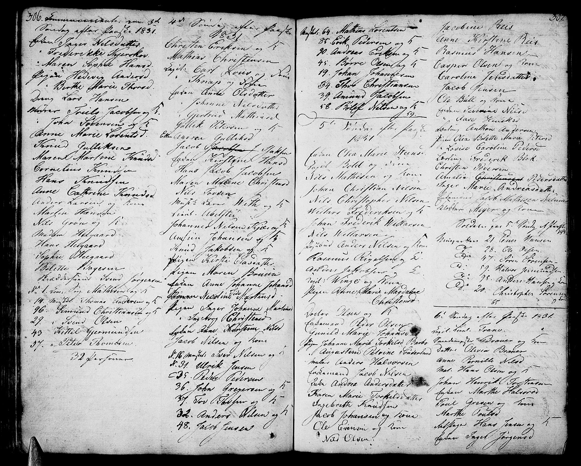 Stavern kirkebøker, AV/SAKO-A-318/F/Fa/L0004: Parish register (official) no. 4, 1809-1816, p. 306-307