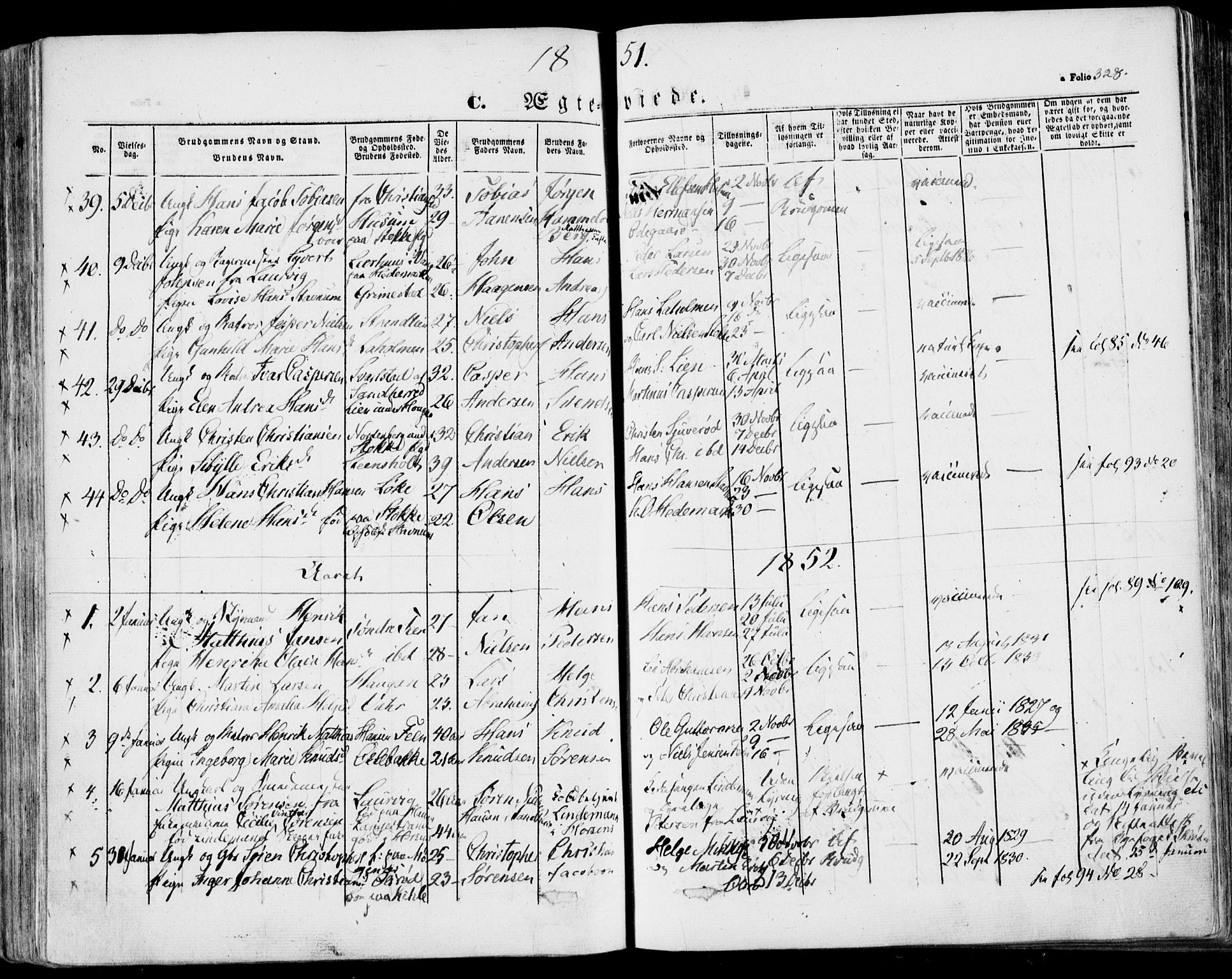 Stokke kirkebøker, AV/SAKO-A-320/F/Fa/L0007: Parish register (official) no. I 7, 1844-1857, p. 328