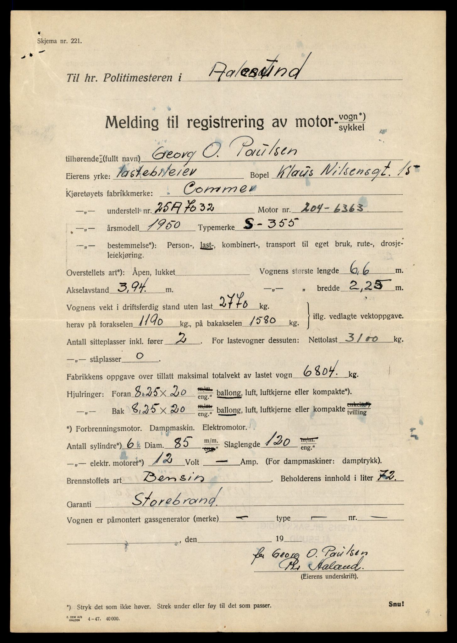 Møre og Romsdal vegkontor - Ålesund trafikkstasjon, SAT/A-4099/F/Fe/L0035: Registreringskort for kjøretøy T 12653 - T 12829, 1927-1998, p. 677