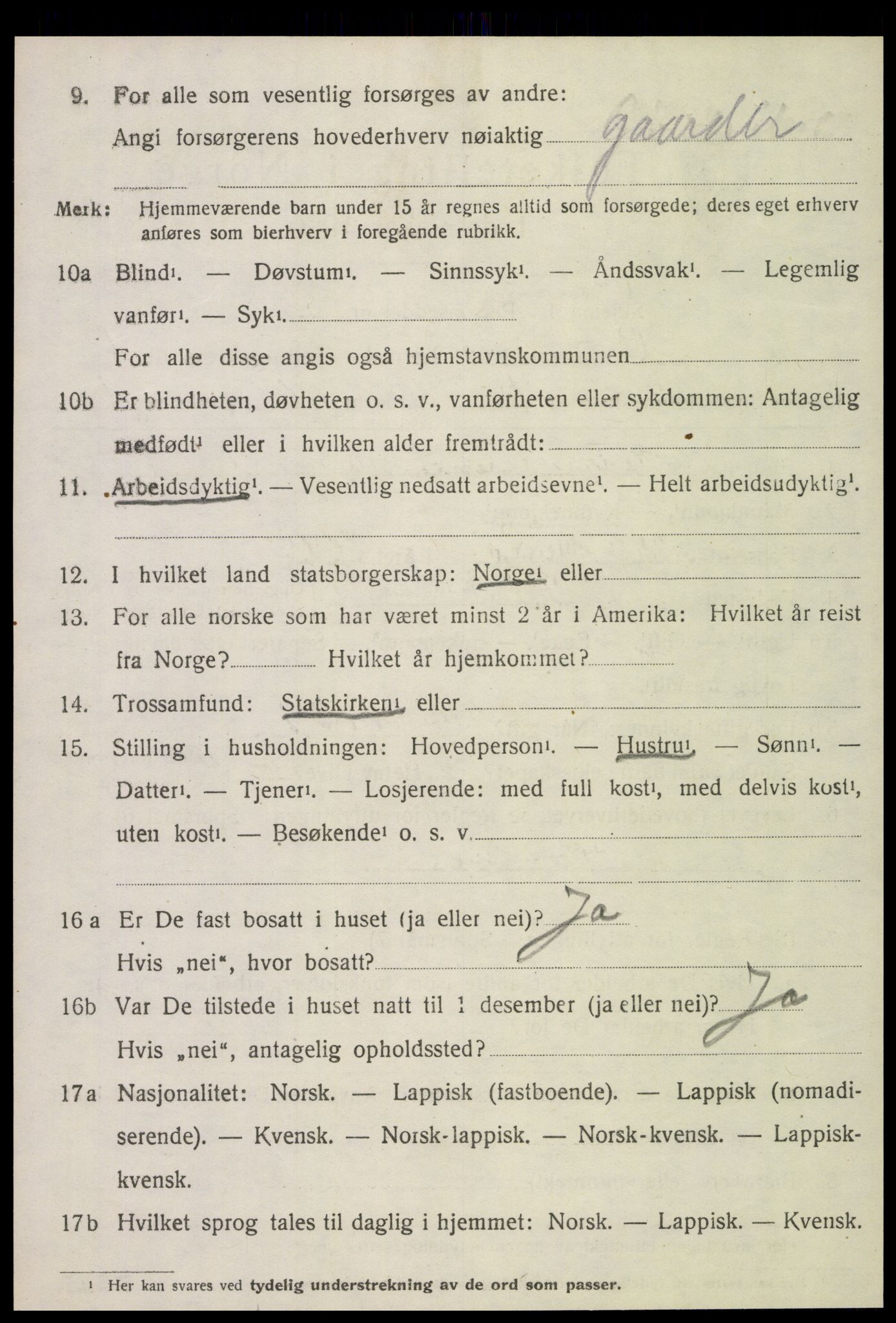 SAT, 1920 census for Gravvik, 1920, p. 737