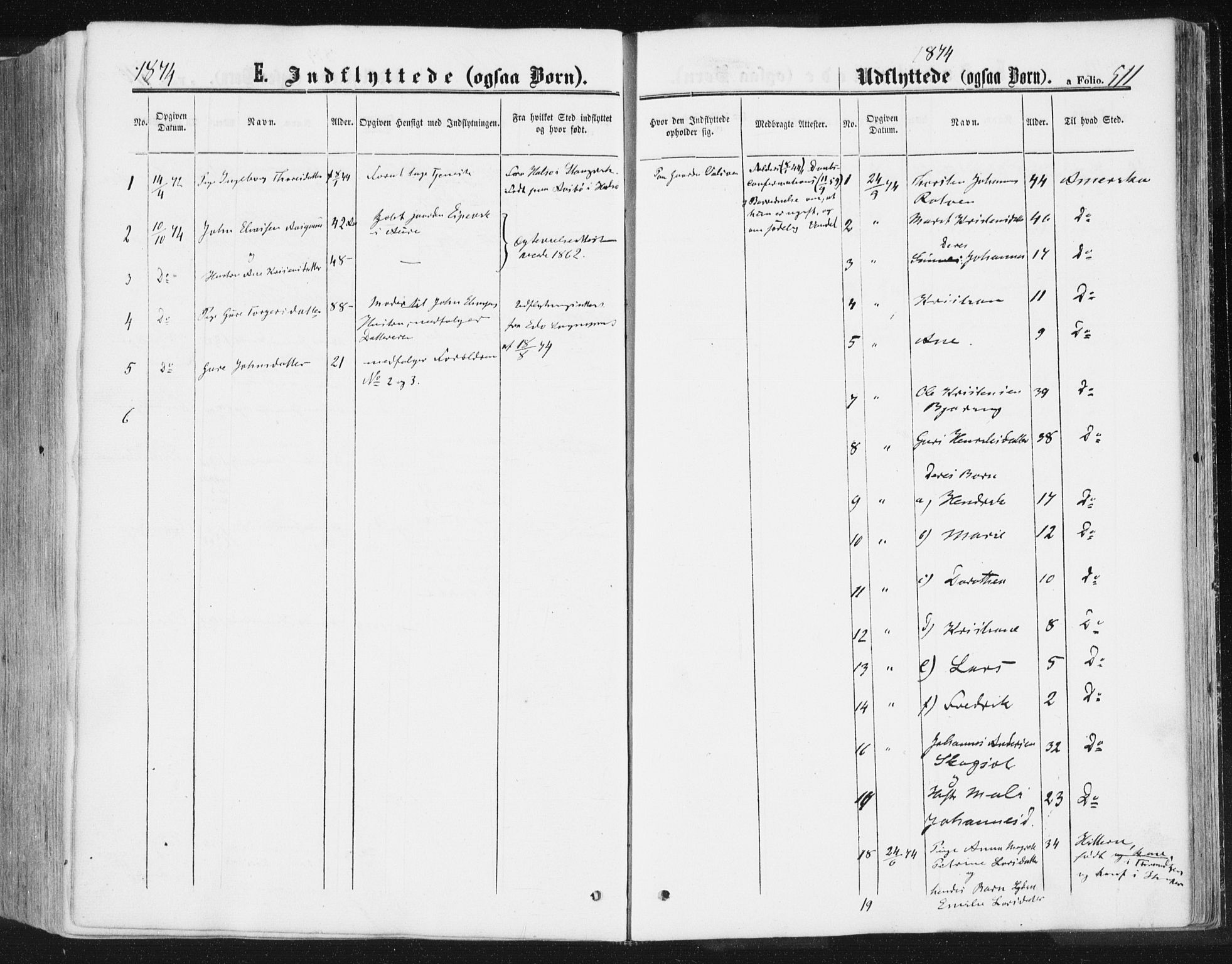 Ministerialprotokoller, klokkerbøker og fødselsregistre - Møre og Romsdal, SAT/A-1454/578/L0905: Parish register (official) no. 578A04, 1859-1877, p. 511