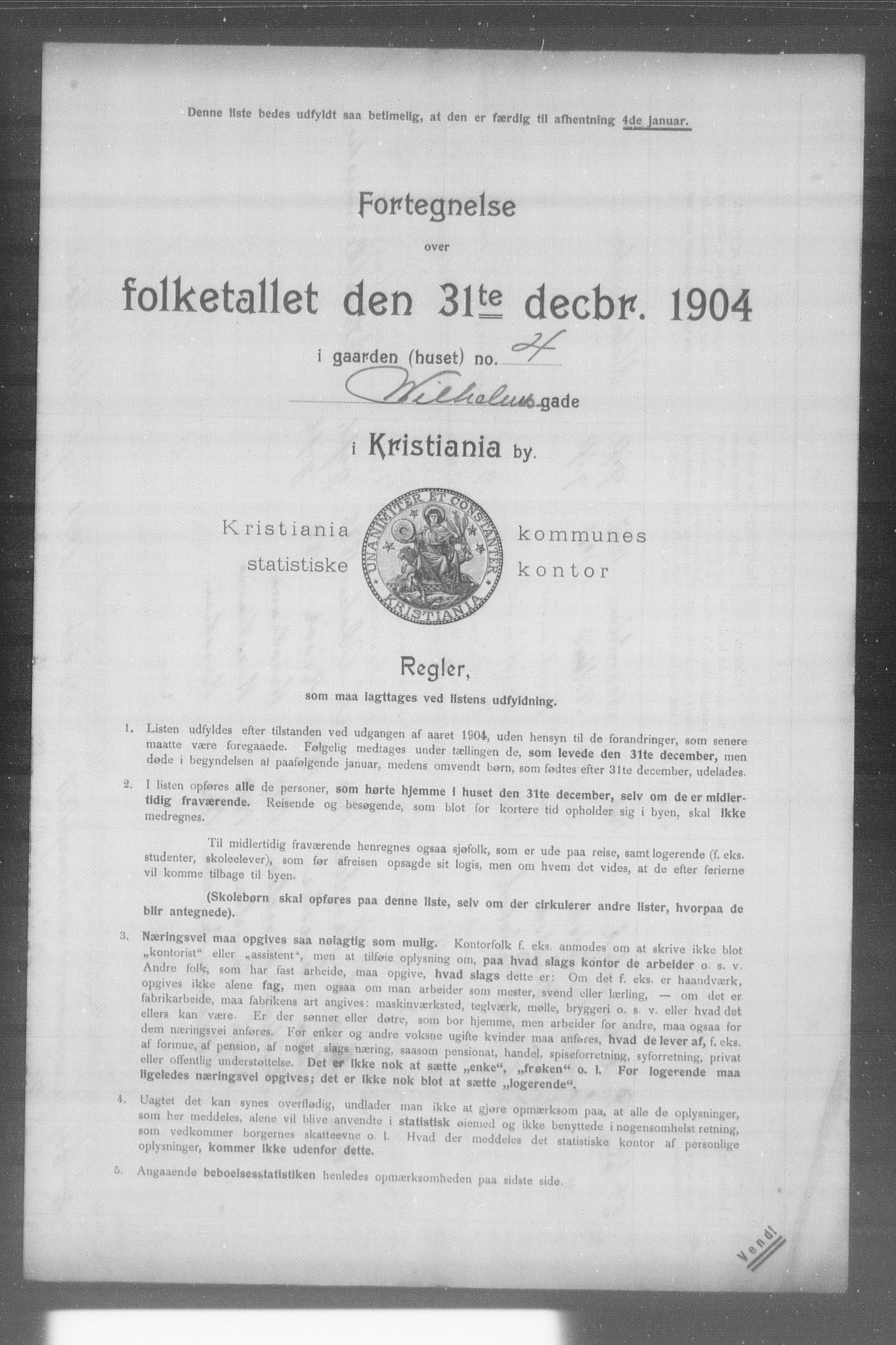 OBA, Municipal Census 1904 for Kristiania, 1904, p. 24036