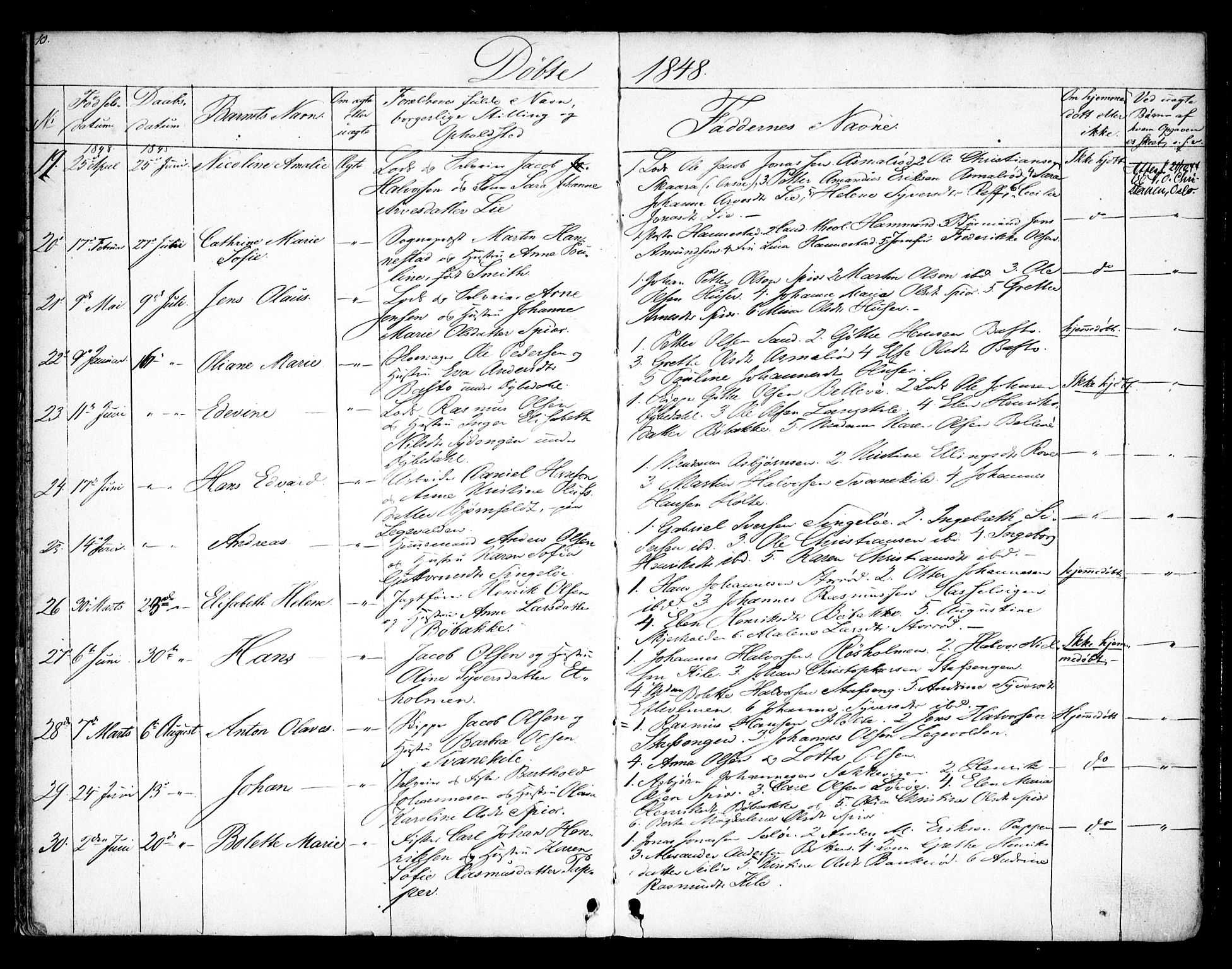 Hvaler prestekontor Kirkebøker, AV/SAO-A-2001/F/Fa/L0006: Parish register (official) no. I 6, 1846-1863, p. 10