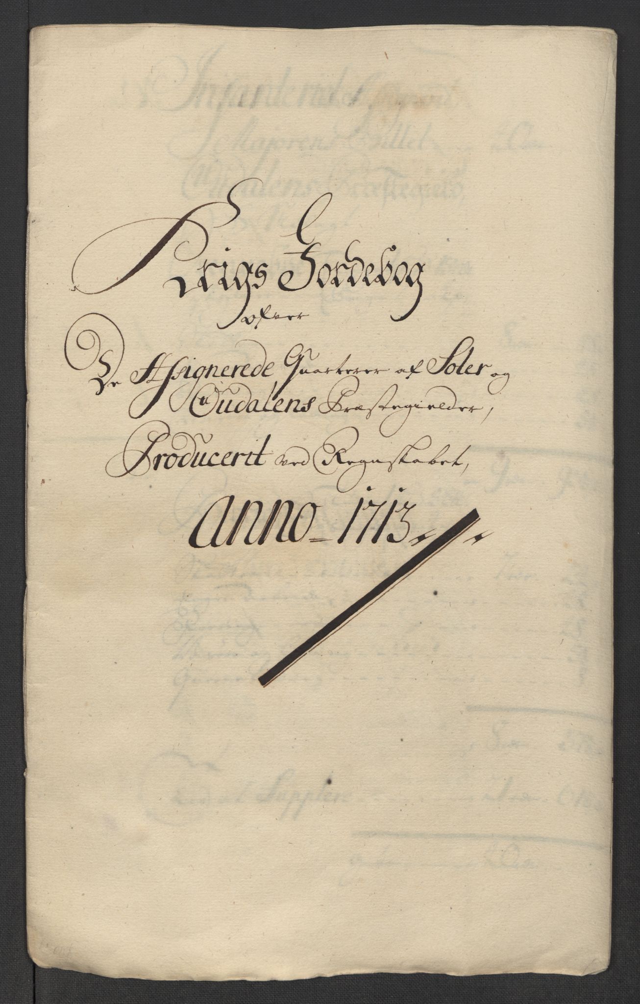 Rentekammeret inntil 1814, Reviderte regnskaper, Fogderegnskap, AV/RA-EA-4092/R13/L0850: Fogderegnskap Solør, Odal og Østerdal, 1713, p. 370