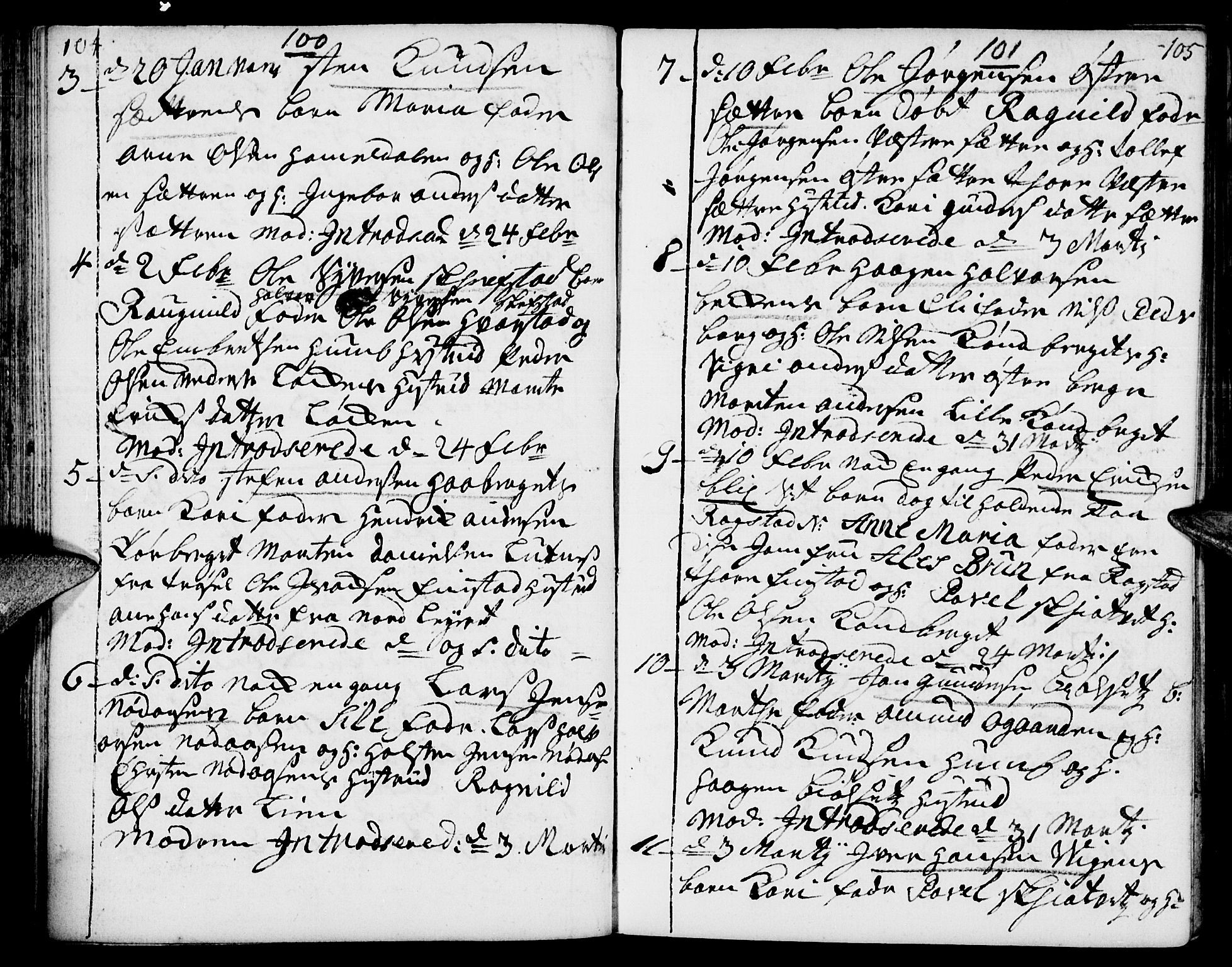 Elverum prestekontor, AV/SAH-PREST-044/H/Ha/Haa/L0002: Parish register (official) no. 2, 1751-1756, p. 104-105