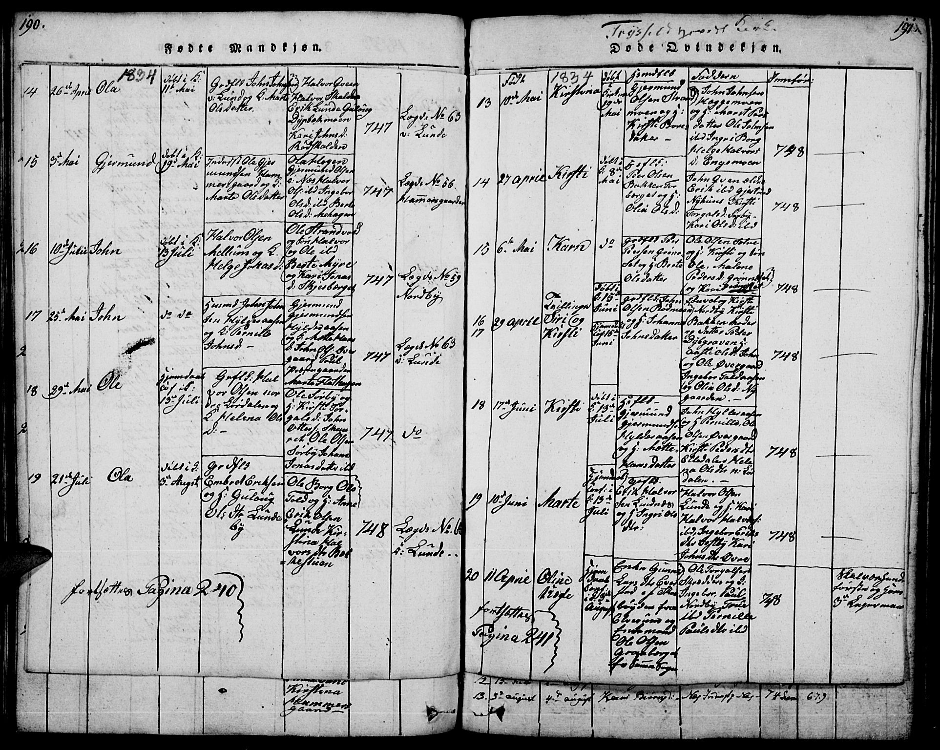 Trysil prestekontor, AV/SAH-PREST-046/H/Ha/Hab/L0004: Parish register (copy) no. 4, 1814-1841