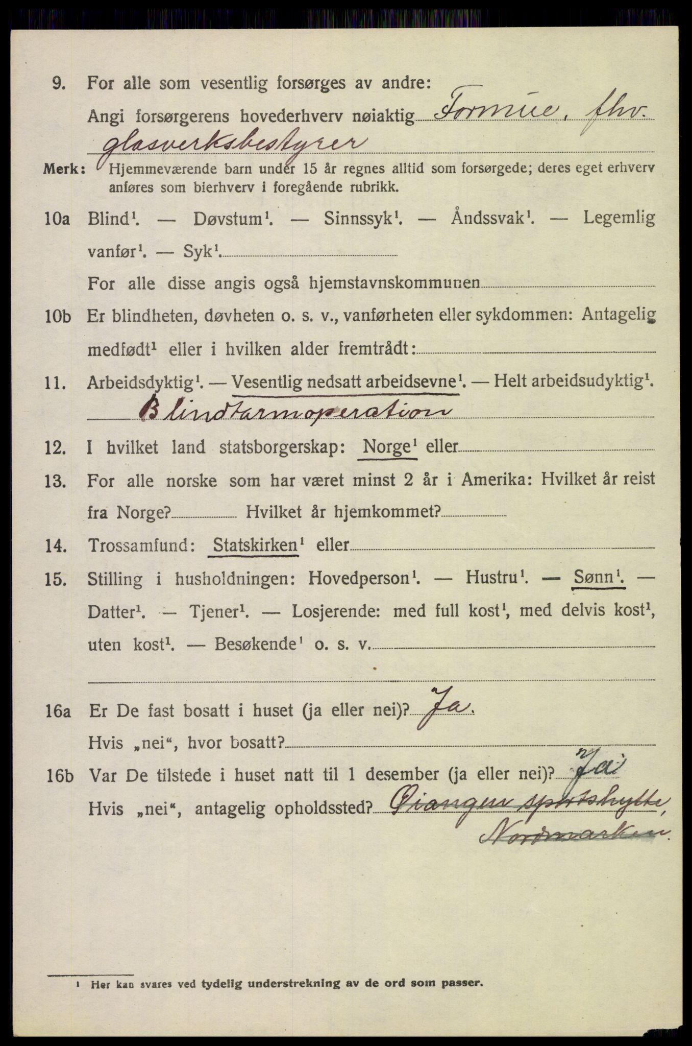 SAH, 1920 census for Jevnaker, 1920, p. 5374