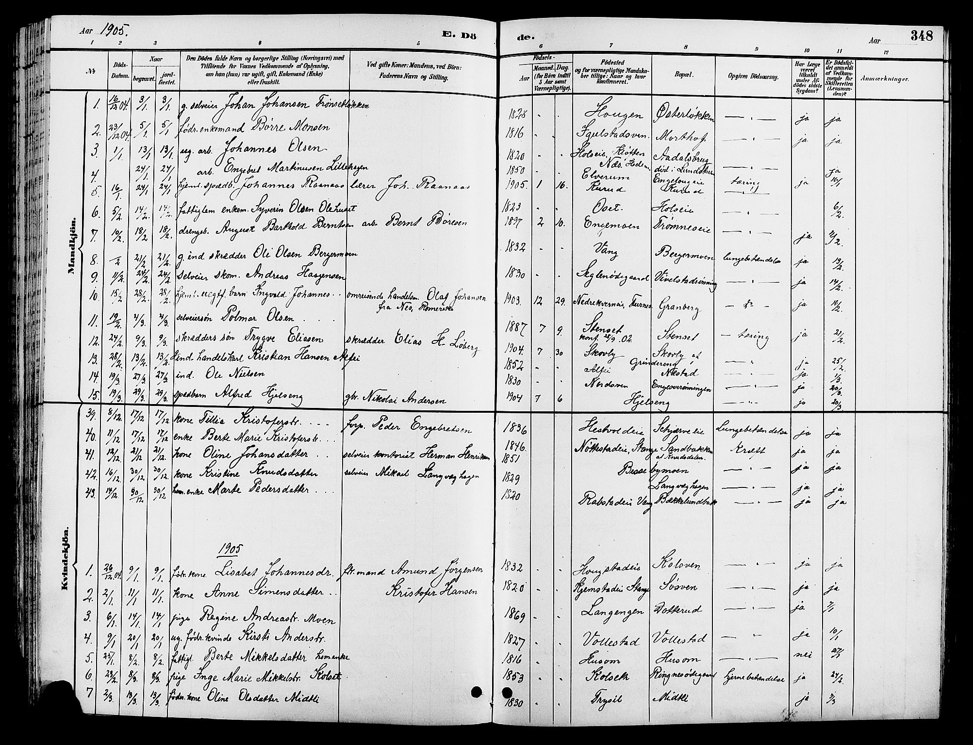 Løten prestekontor, SAH/PREST-022/L/La/L0006: Parish register (copy) no. 6, 1892-1909, p. 348