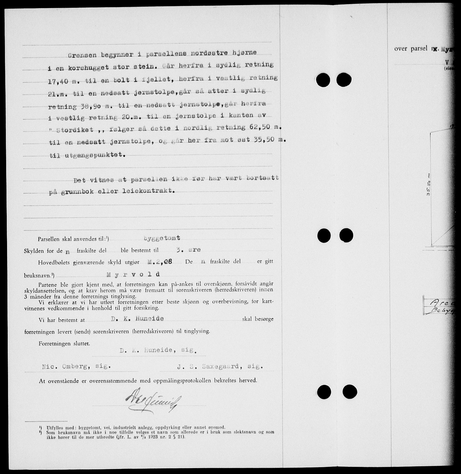 Onsøy sorenskriveri, SAO/A-10474/G/Ga/Gab/L0021: Mortgage book no. II A-21, 1947-1947, Diary no: : 3075/1947