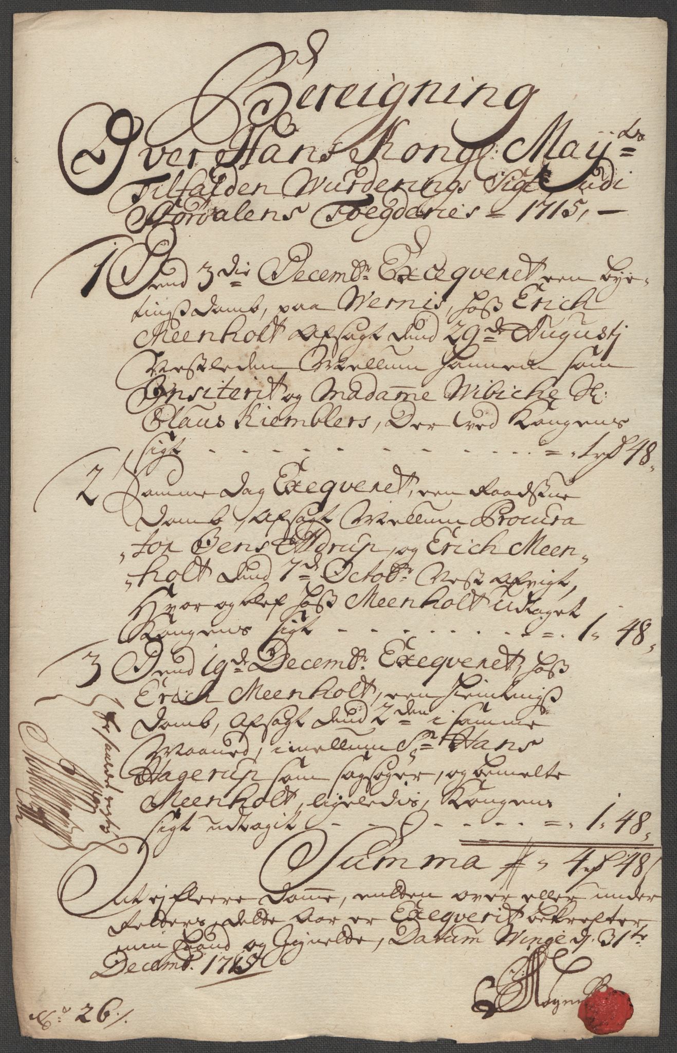 Rentekammeret inntil 1814, Reviderte regnskaper, Fogderegnskap, AV/RA-EA-4092/R62/L4205: Fogderegnskap Stjørdal og Verdal, 1715, p. 241