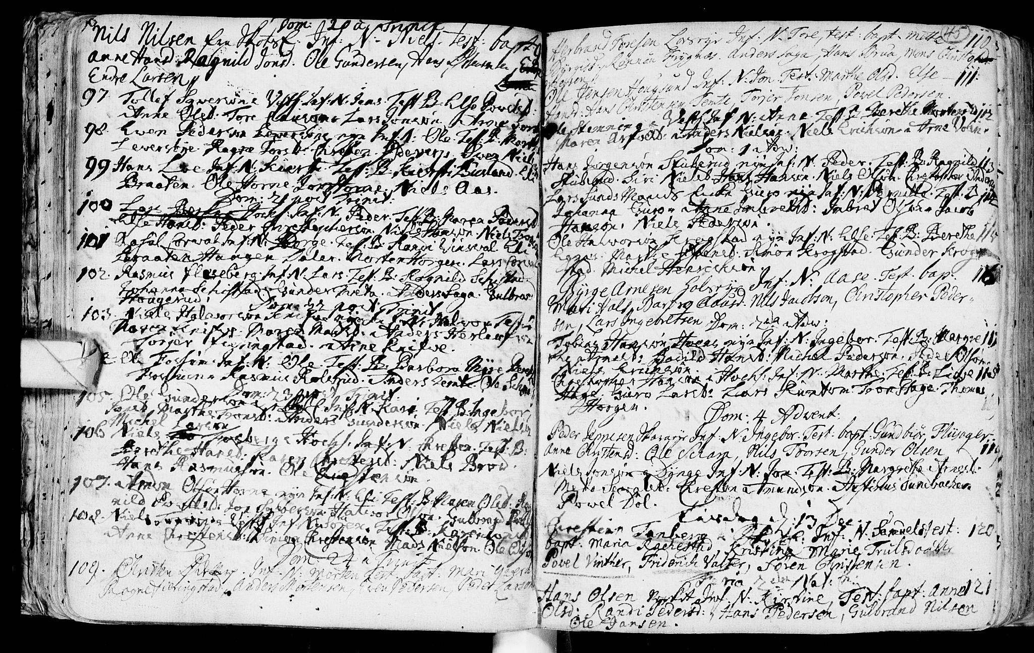 Eiker kirkebøker, AV/SAKO-A-4/F/Fa/L0003: Parish register (official) no. I 3, 1724-1753, p. 45