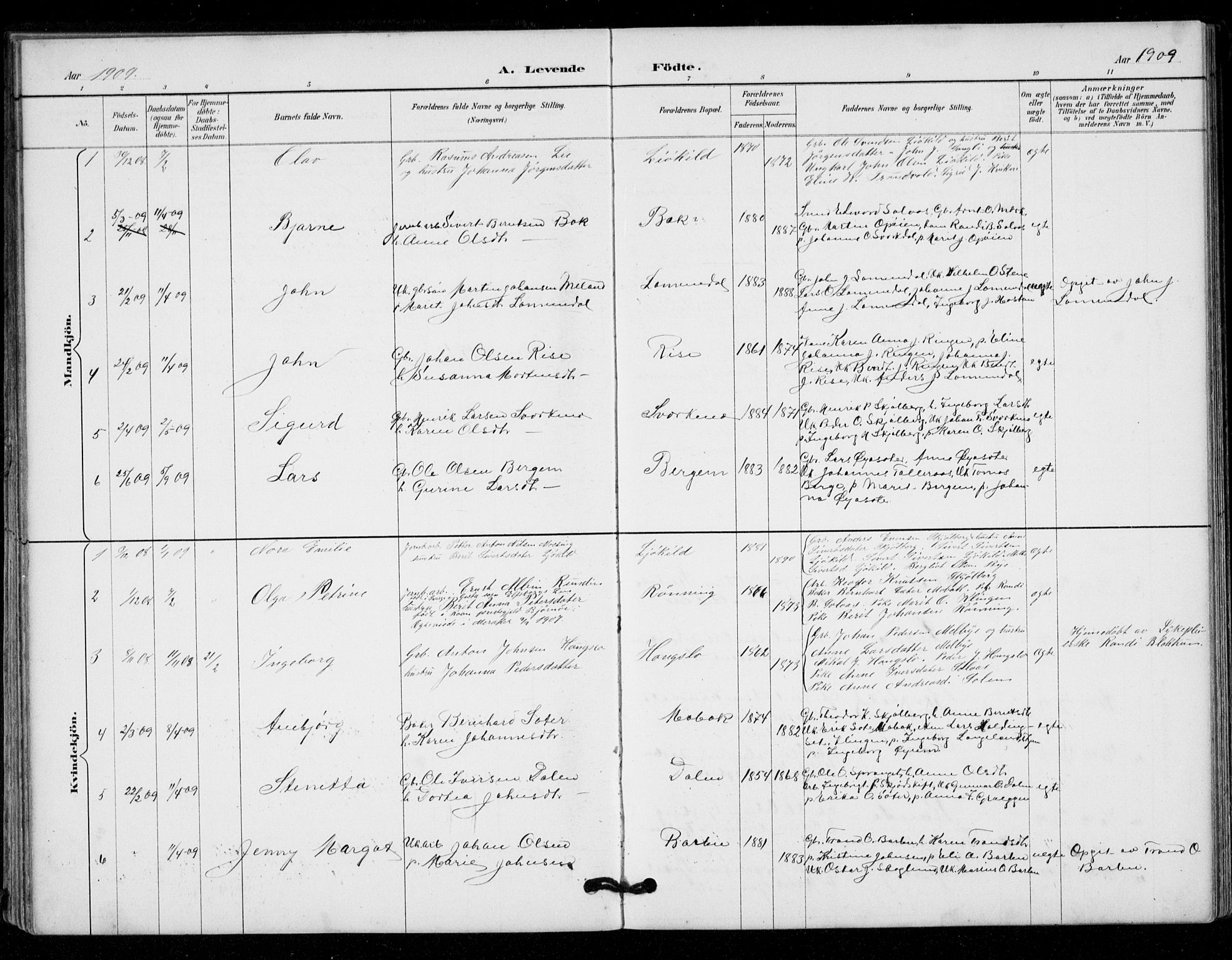 Ministerialprotokoller, klokkerbøker og fødselsregistre - Sør-Trøndelag, SAT/A-1456/671/L0841: Parish register (official) no. 671A03, 1893-1915