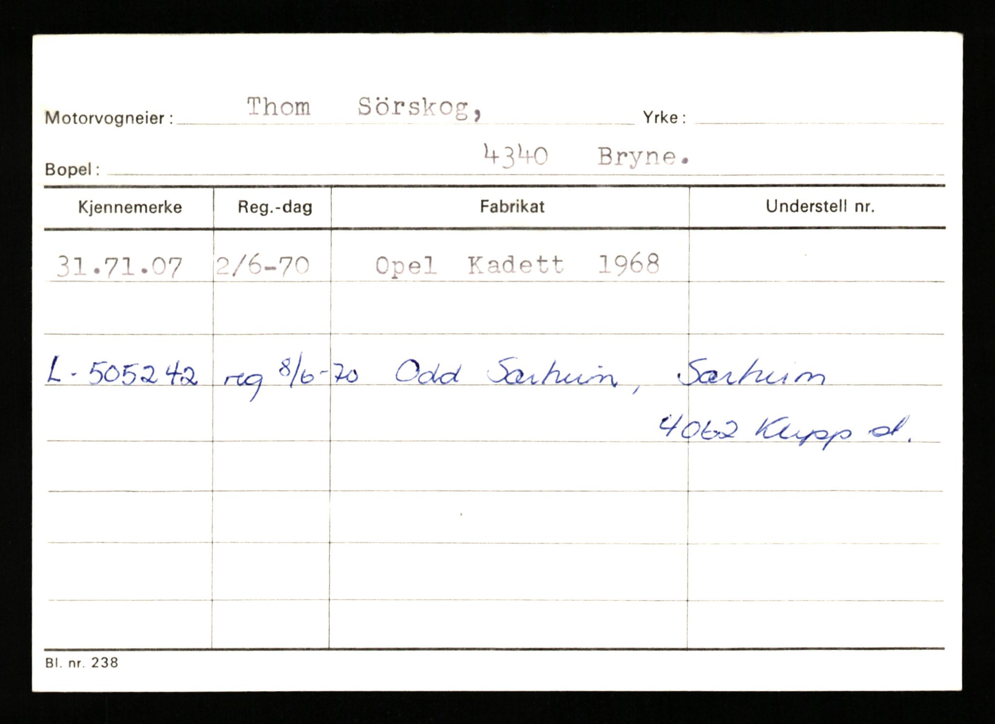 Stavanger trafikkstasjon, SAST/A-101942/0/G/L0011: Registreringsnummer: 240000 - 363477, 1930-1971, p. 1934