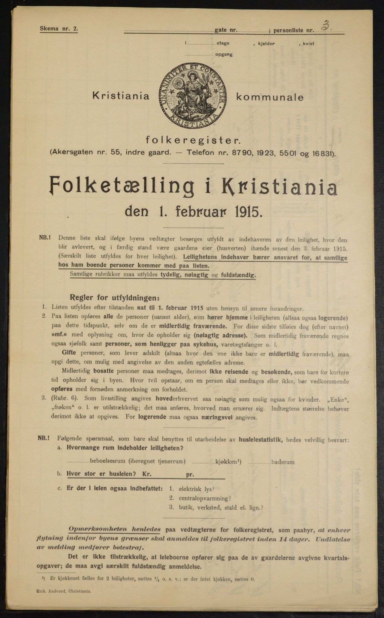 OBA, Municipal Census 1915 for Kristiania, 1915, p. 95680