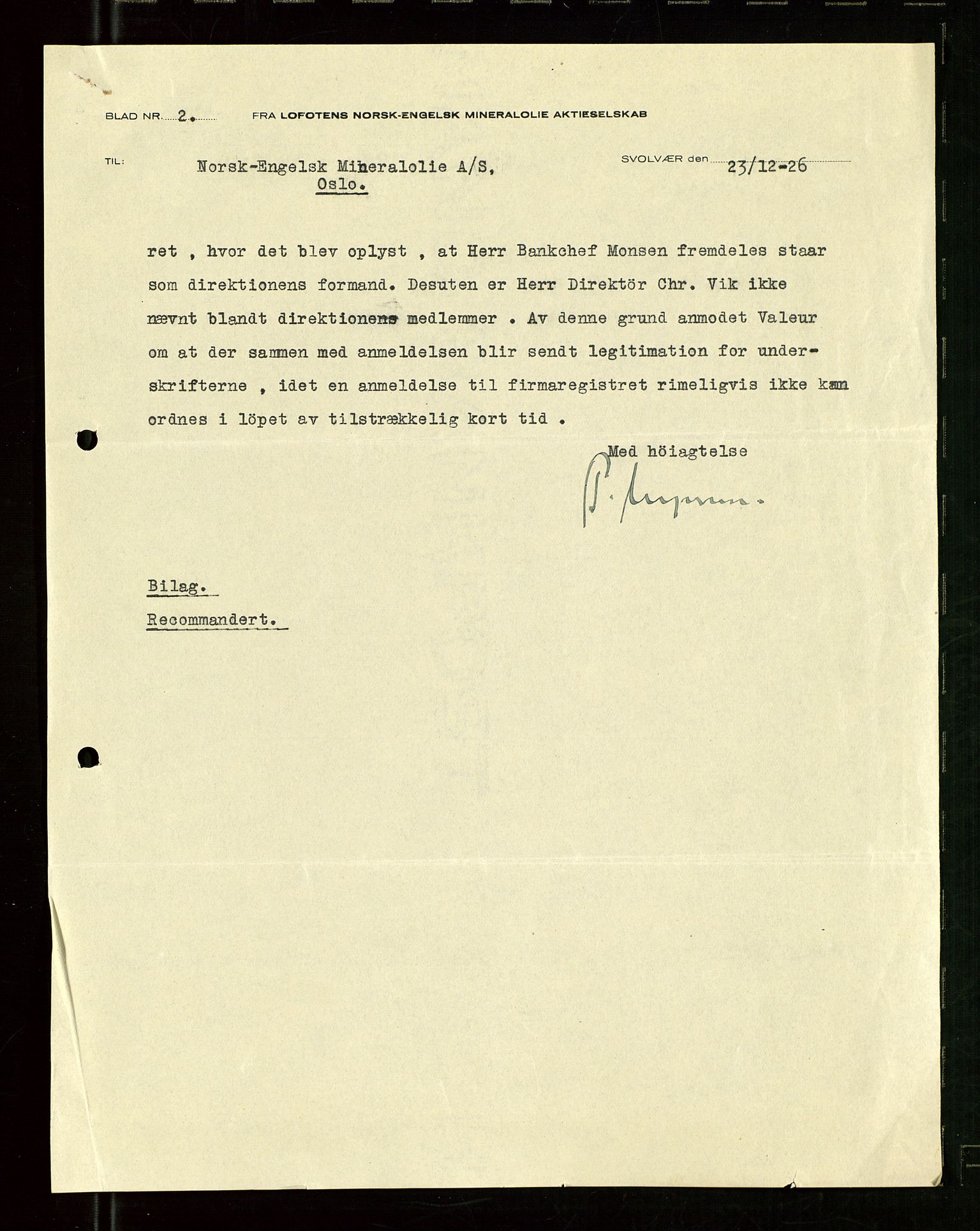 Pa 1521 - A/S Norske Shell, AV/SAST-A-101915/E/Ea/Eaa/L0024: Sjefskorrespondanse, 1926, p. 925