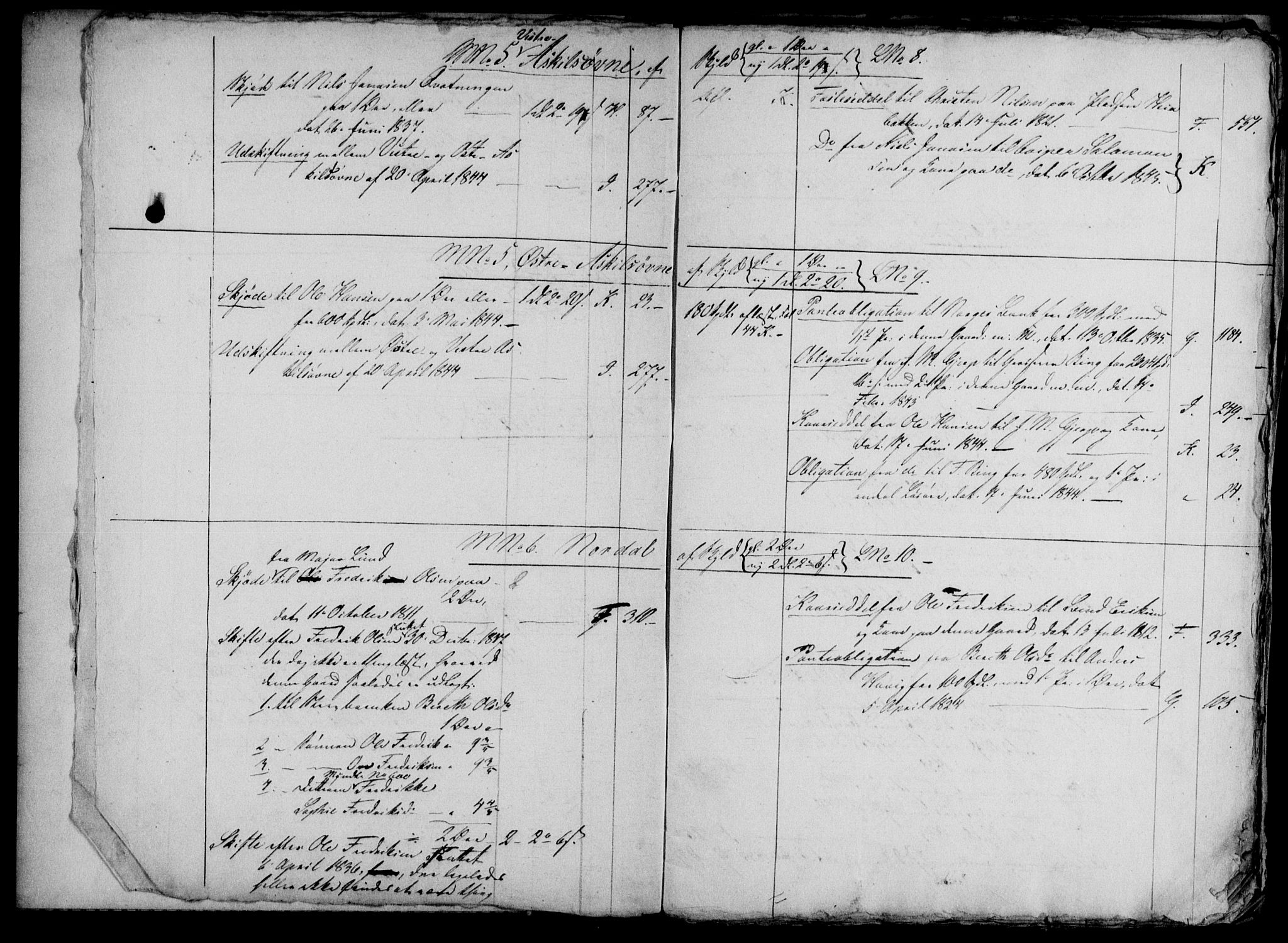 Namdal sorenskriveri, SAT/A-4133/1/2/2A/2Ab/L0002: Mortgage register no. 2, 1808-1845